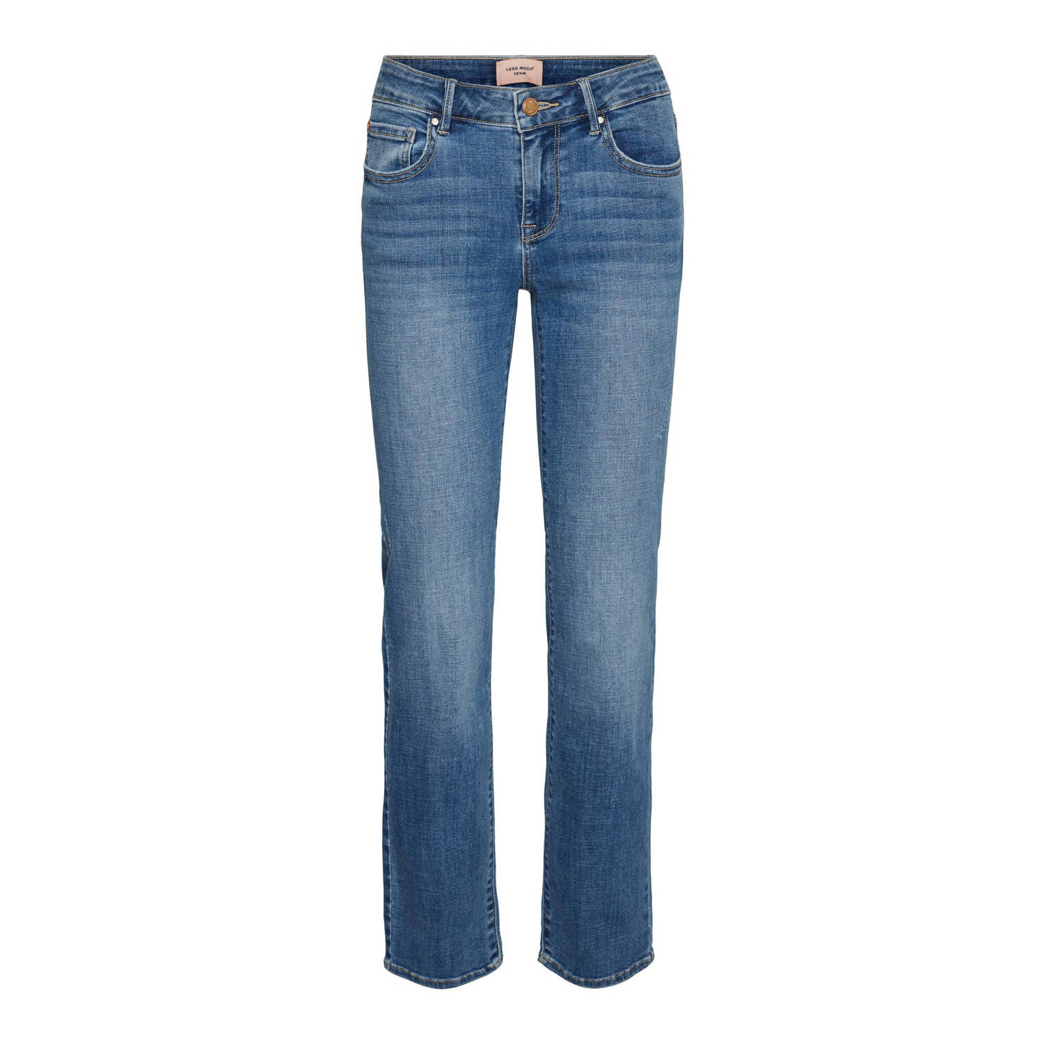 VERO MODA straight jeans VMFLASH medium blue denim
