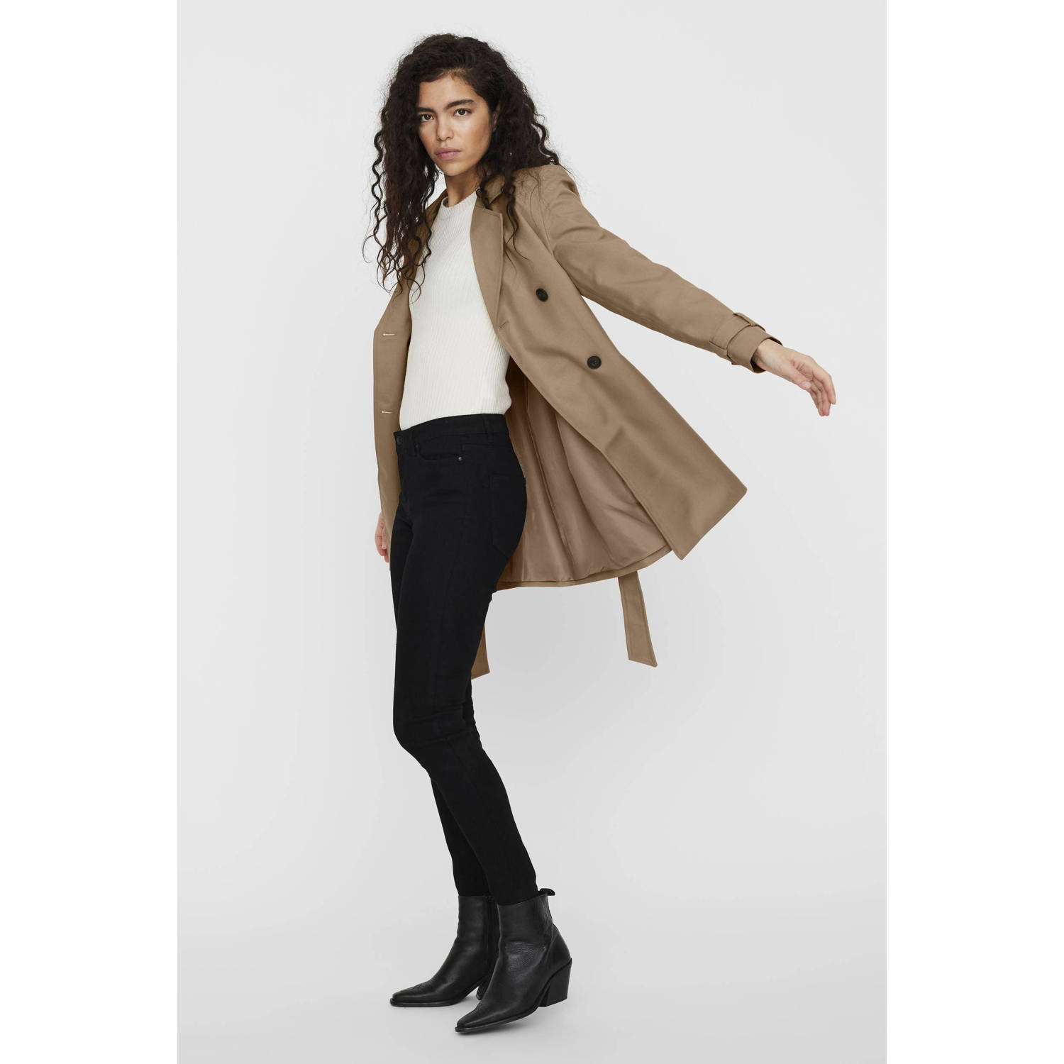 VERO MODA VMCELESTE trenchcoat jas camel