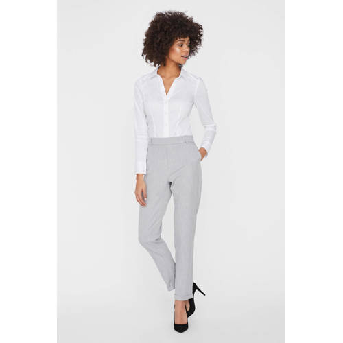 VERO MODA regular fit pantalon VMMAYA lichtgrijs afbeelding