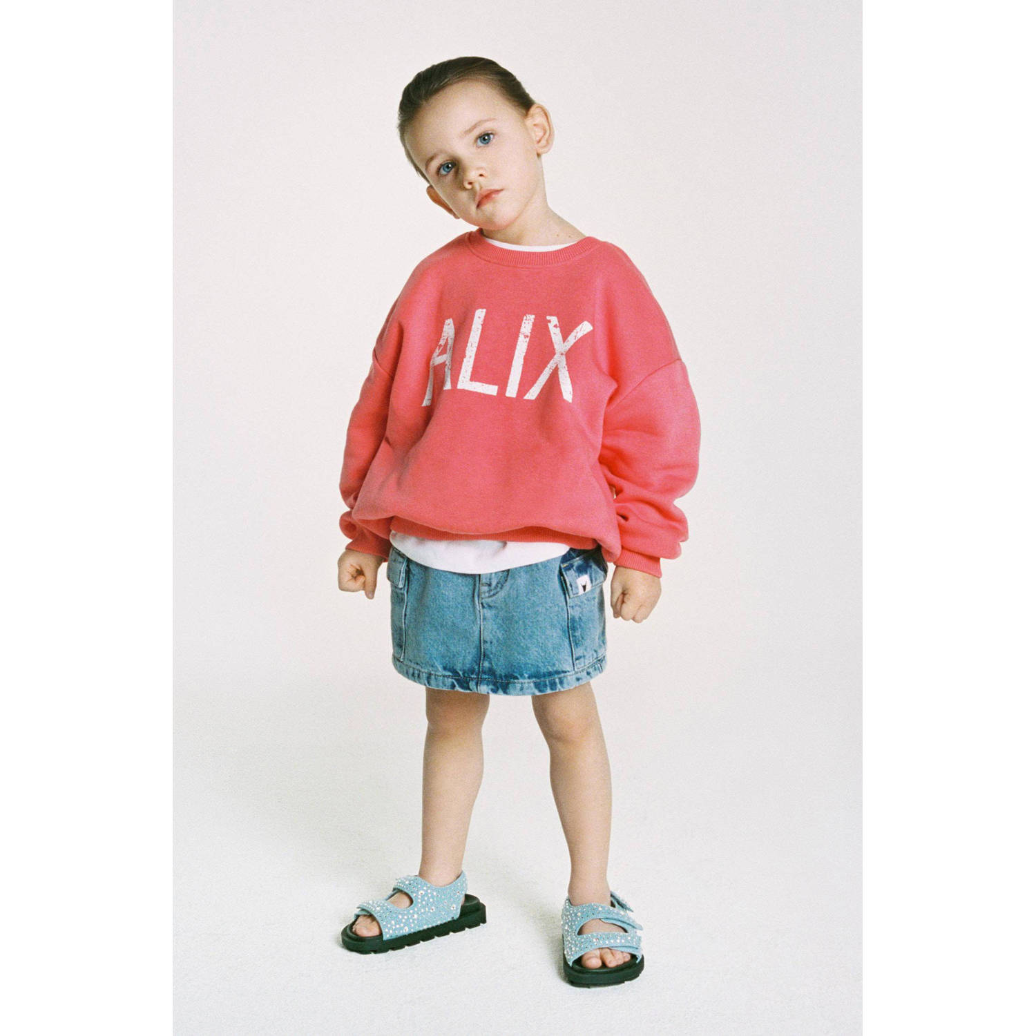 Alix the Label Alix Mini rok denim blue