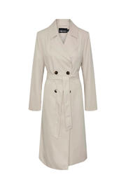 thumbnail: PIECES trenchcoat jas met ceintuur beige