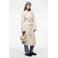 PIECES trenchcoat jas met ceintuur beige