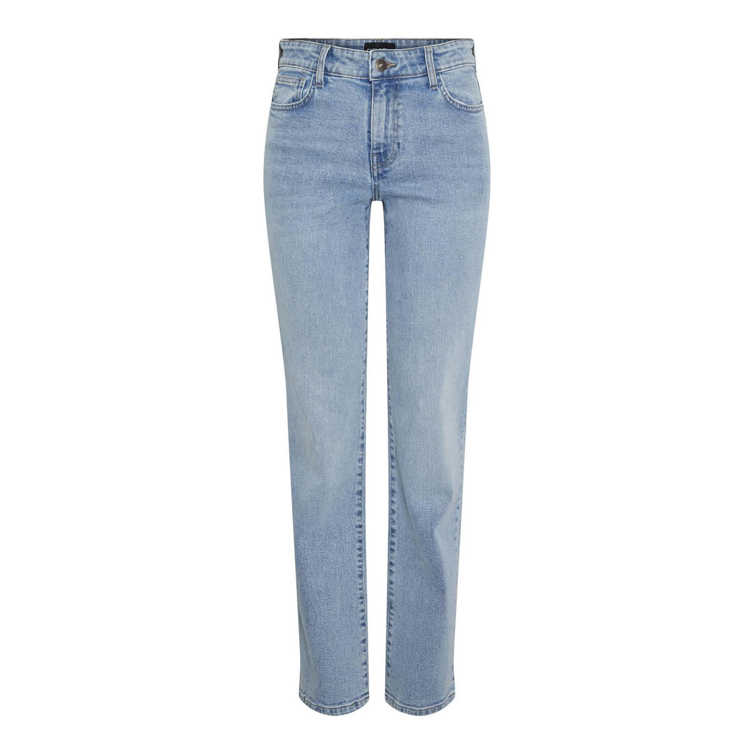 PIECES straight jeans PCKELLY light blue denim