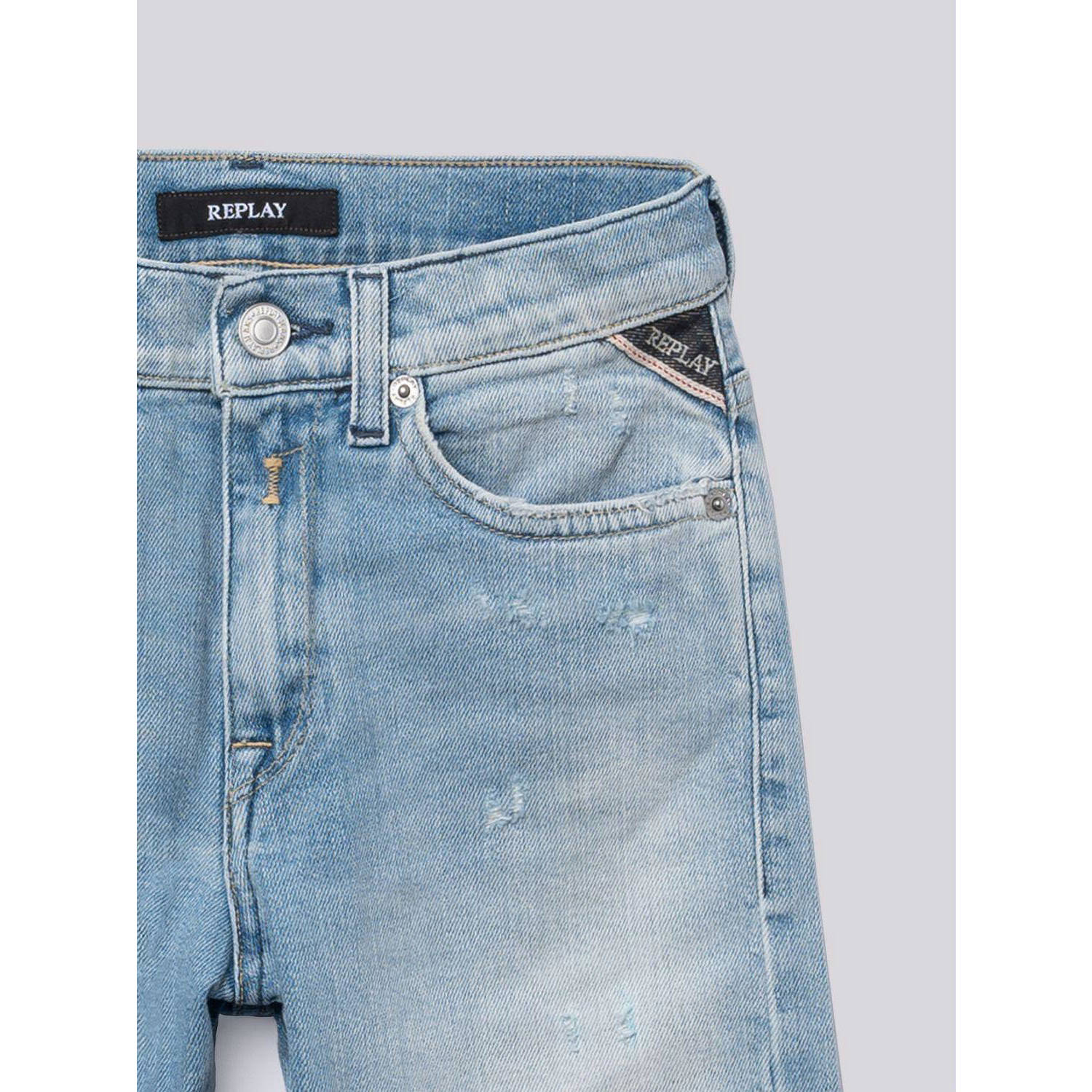 REPLAY slim fit jeans light blue denim