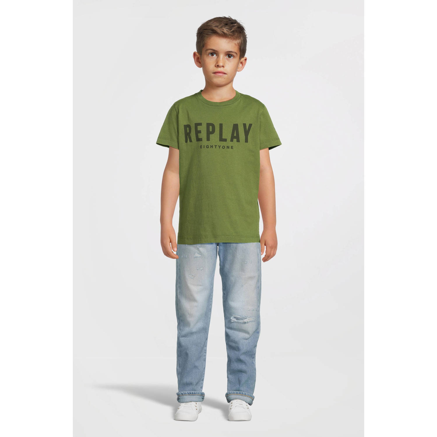 REPLAY slim fit jeans light blue denim