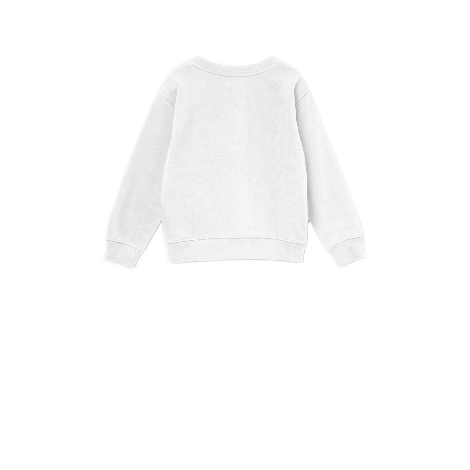 REPLAY sweater met logo wit