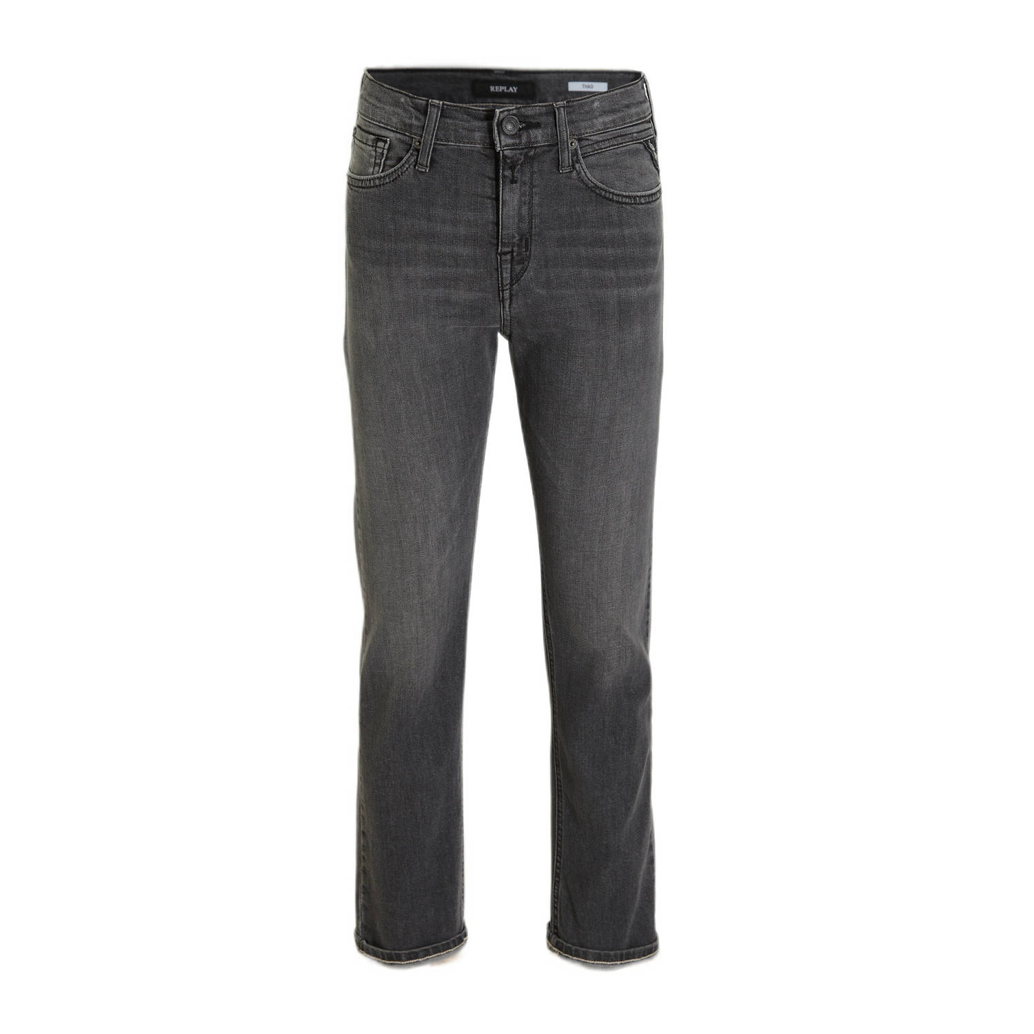 Replay skinny jeans black denim Zwart Effen 116 | Jeans van