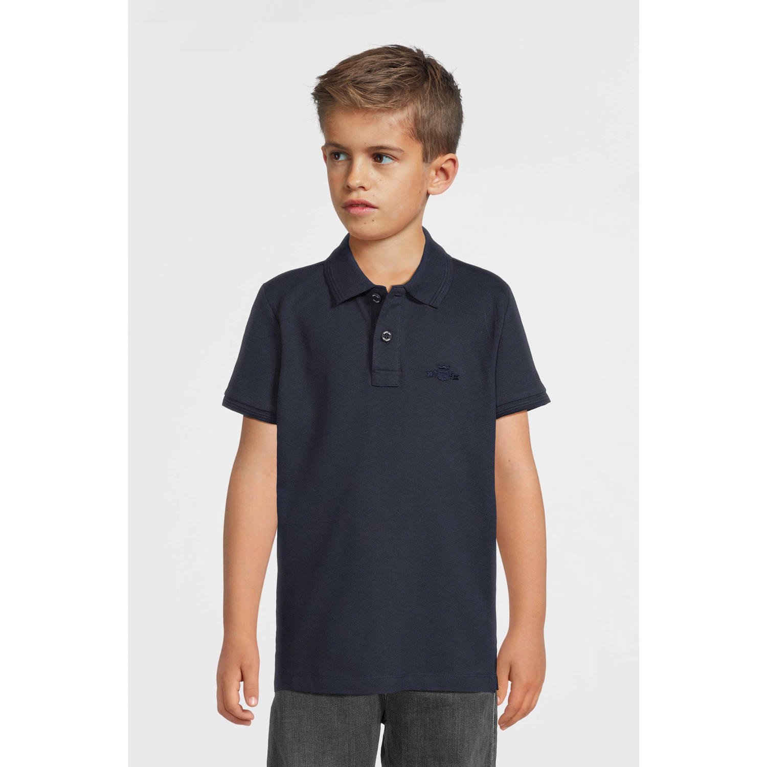 REPLAY polo donkerblauw