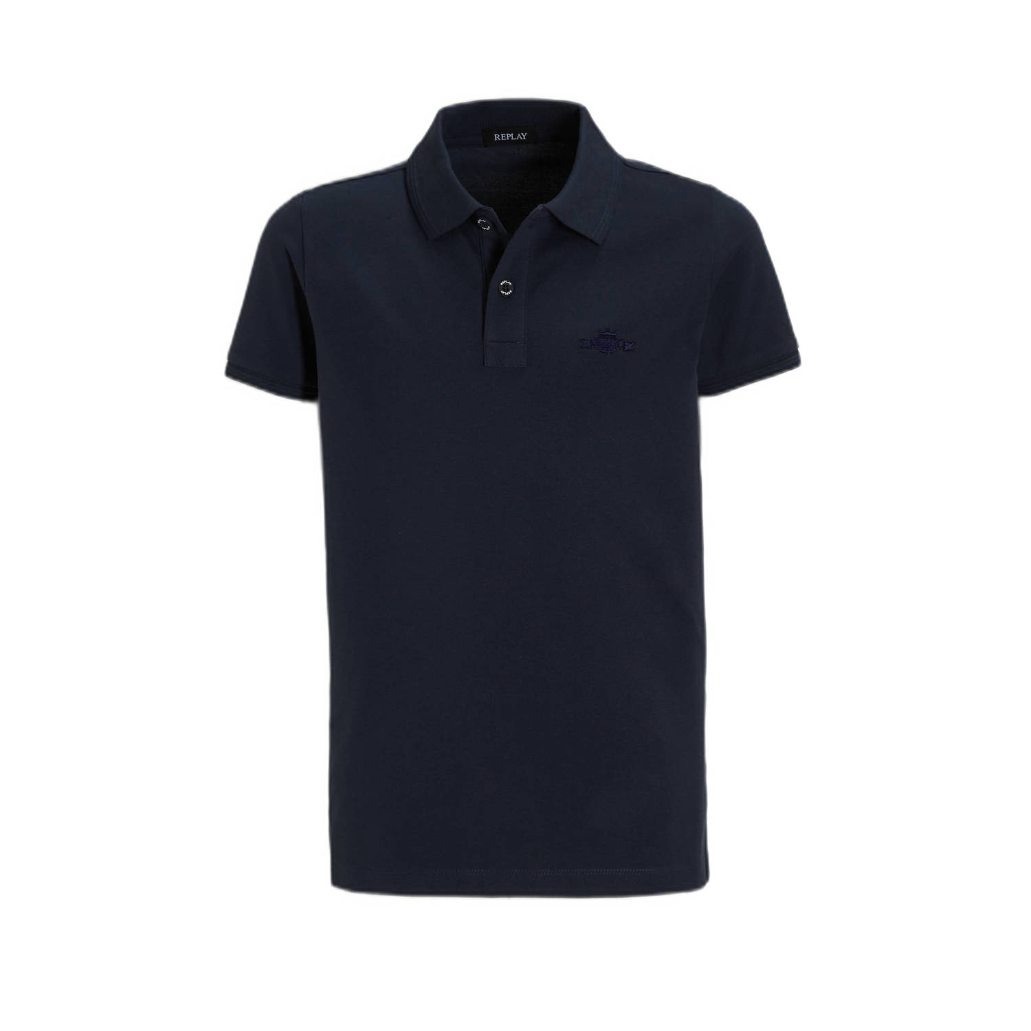 REPLAY polo donkerblauw