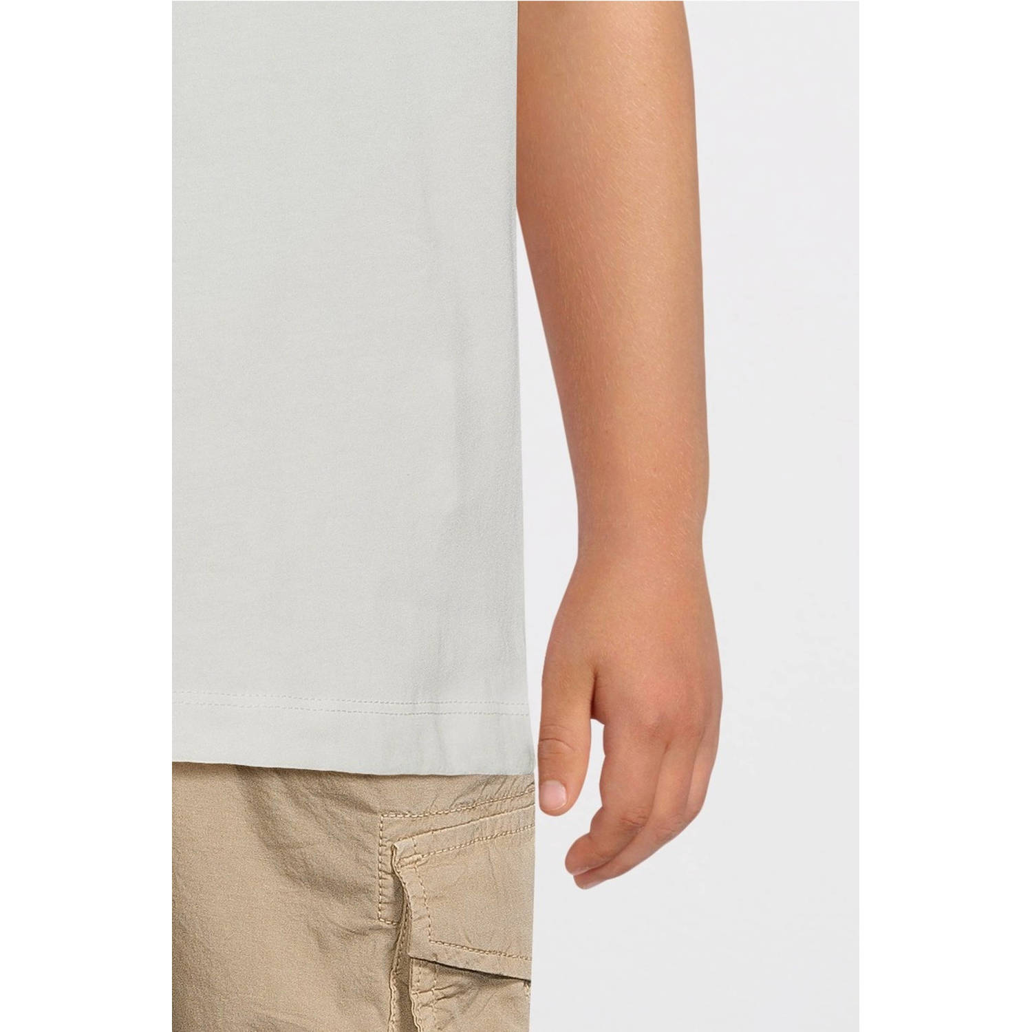 REPLAY T-shirt met printopdruk offwhite