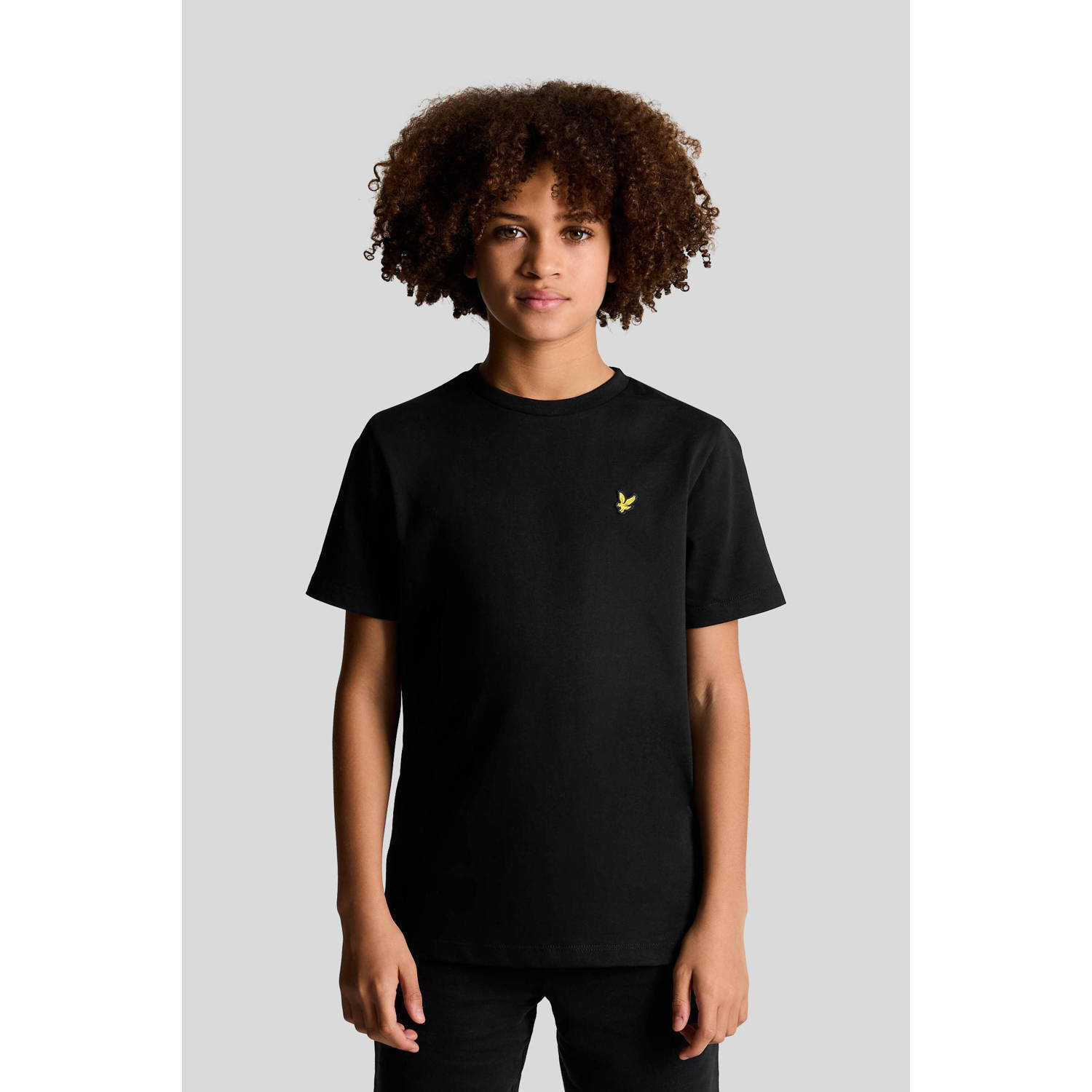 Lyle & Scott T-shirt TSB2000V zwart Jongens Katoen Ronde hals Effen 128 134