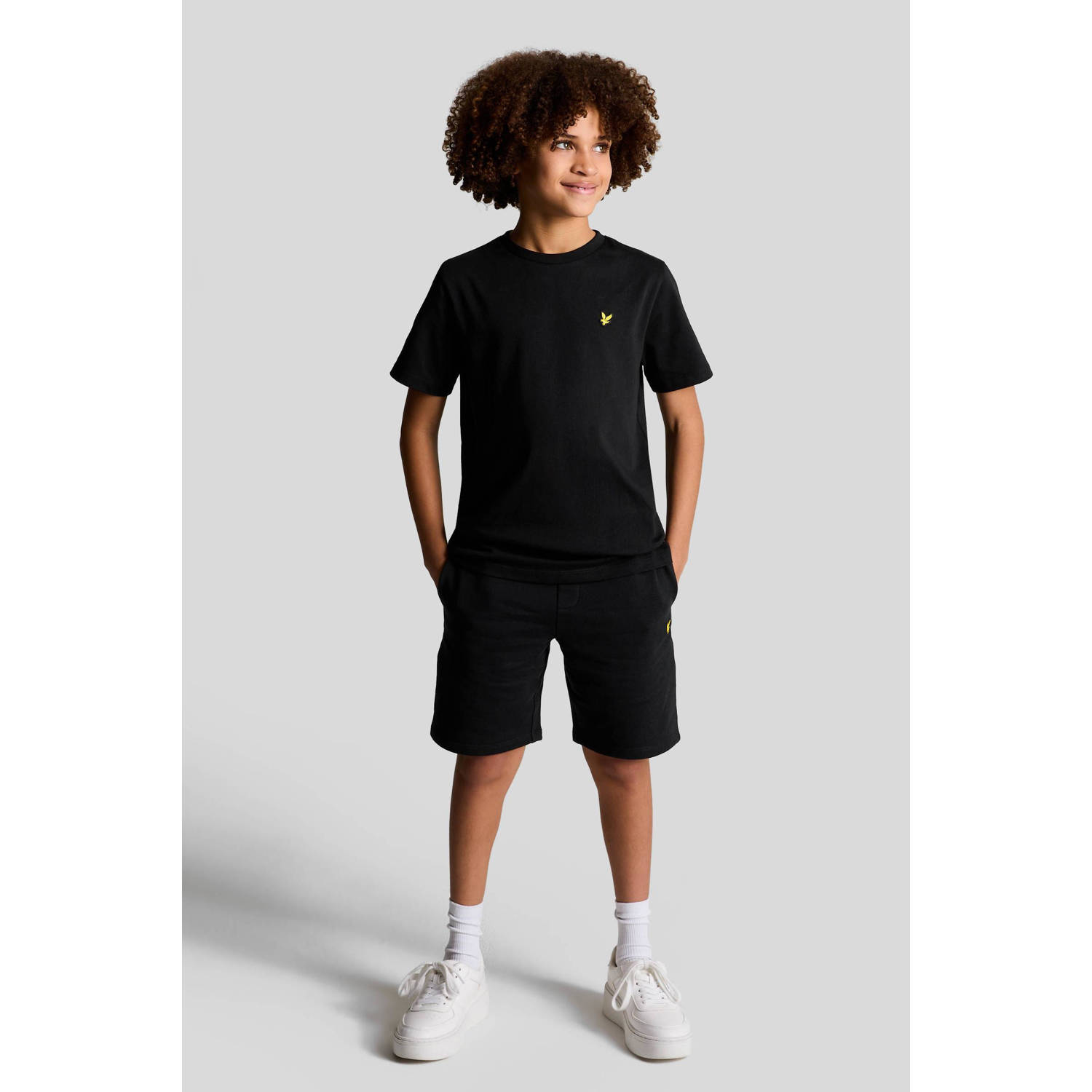 LYLE & SCOTT Jongens Polo's & T-shirts Plain T-shirt B Zwart