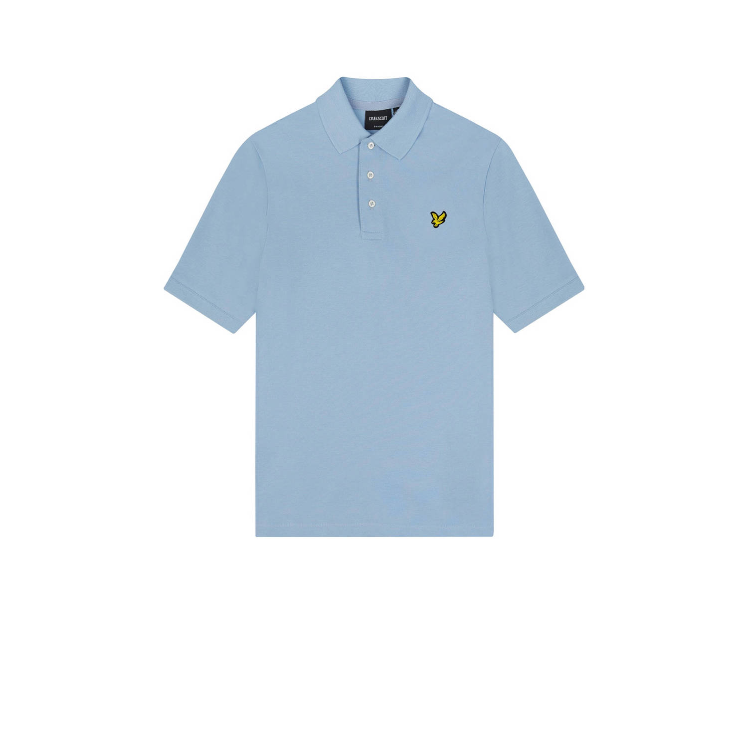 Lyle & Scott polo SPB2000V lichtblauw Jongens Katoen Polokraag Effen 128 134