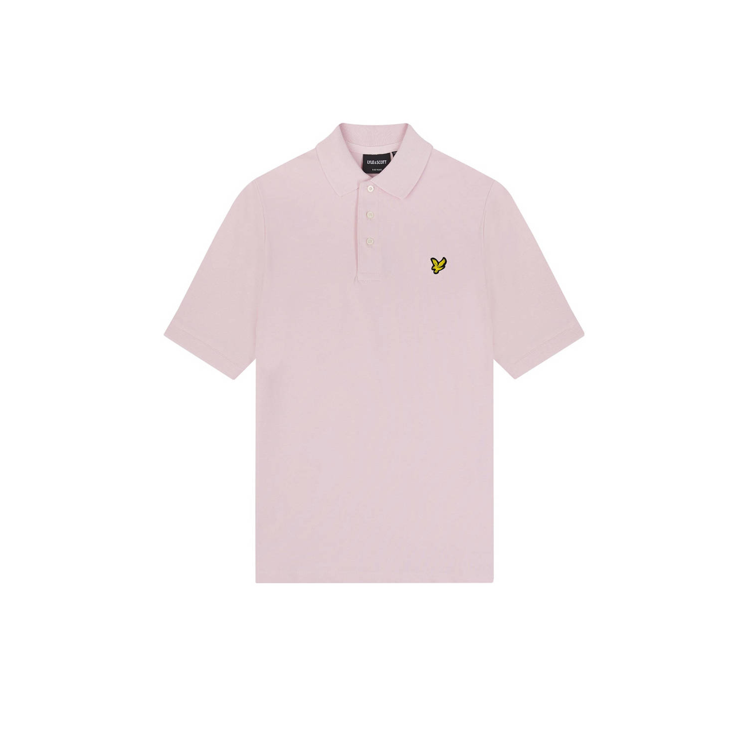 Lyle & Scott polo SPB2000V lichtroze Jongens Katoen Polokraag Effen 134 140