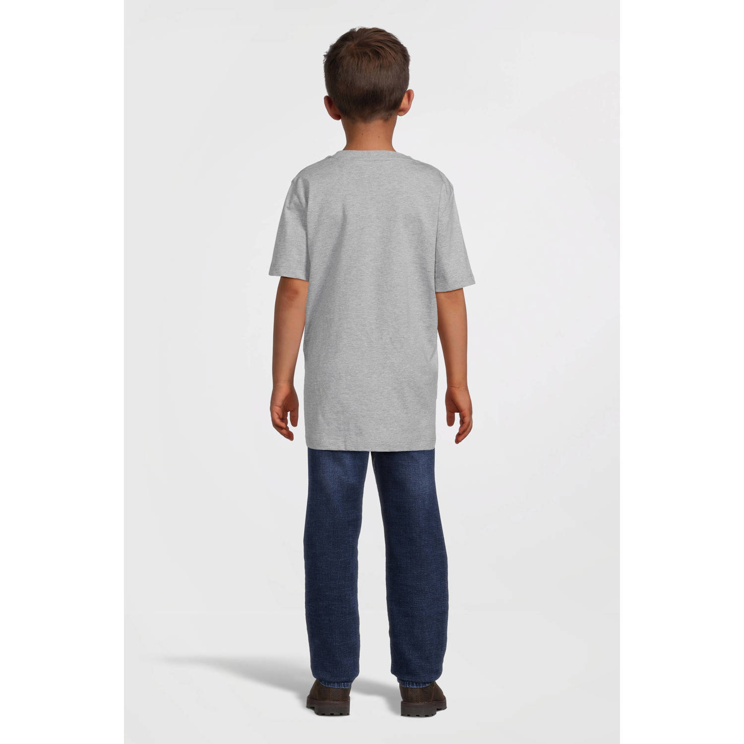 Lyle & Scott gemeleerd T-shirt grijs