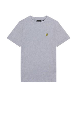 gemeleerd T-shirt grijs