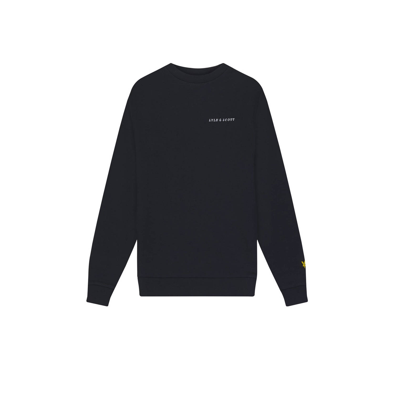 Lyle & Scott sweater donkerblauw Effen 152 158 | Sweater van