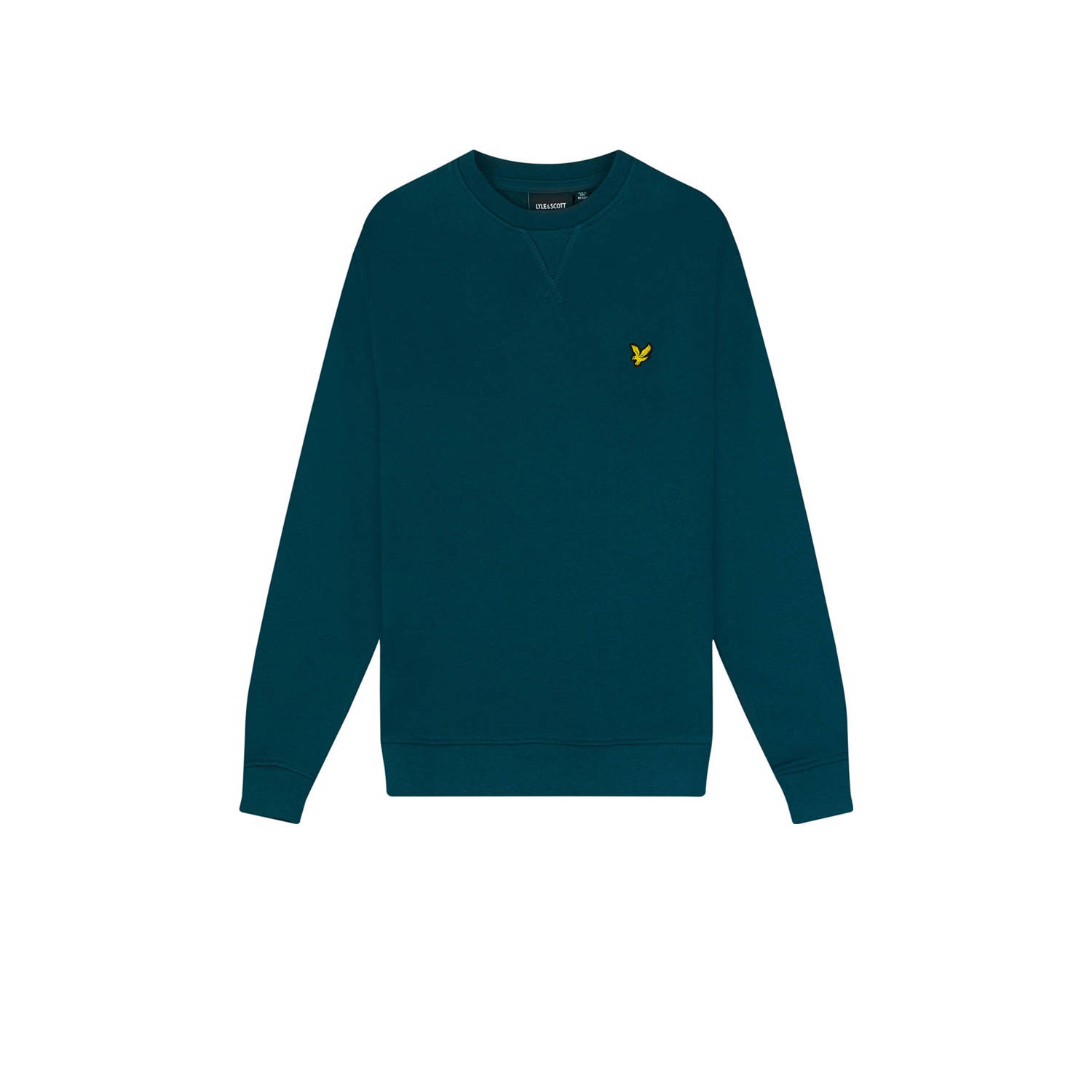 Lyle & Scott sweater petrol Blauw Effen 122 128 | Sweater van