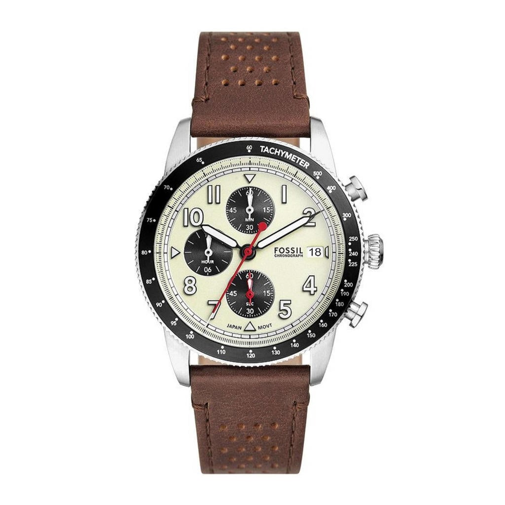 Fossil horloge FS6042 Sport Tourer zilverkleurig