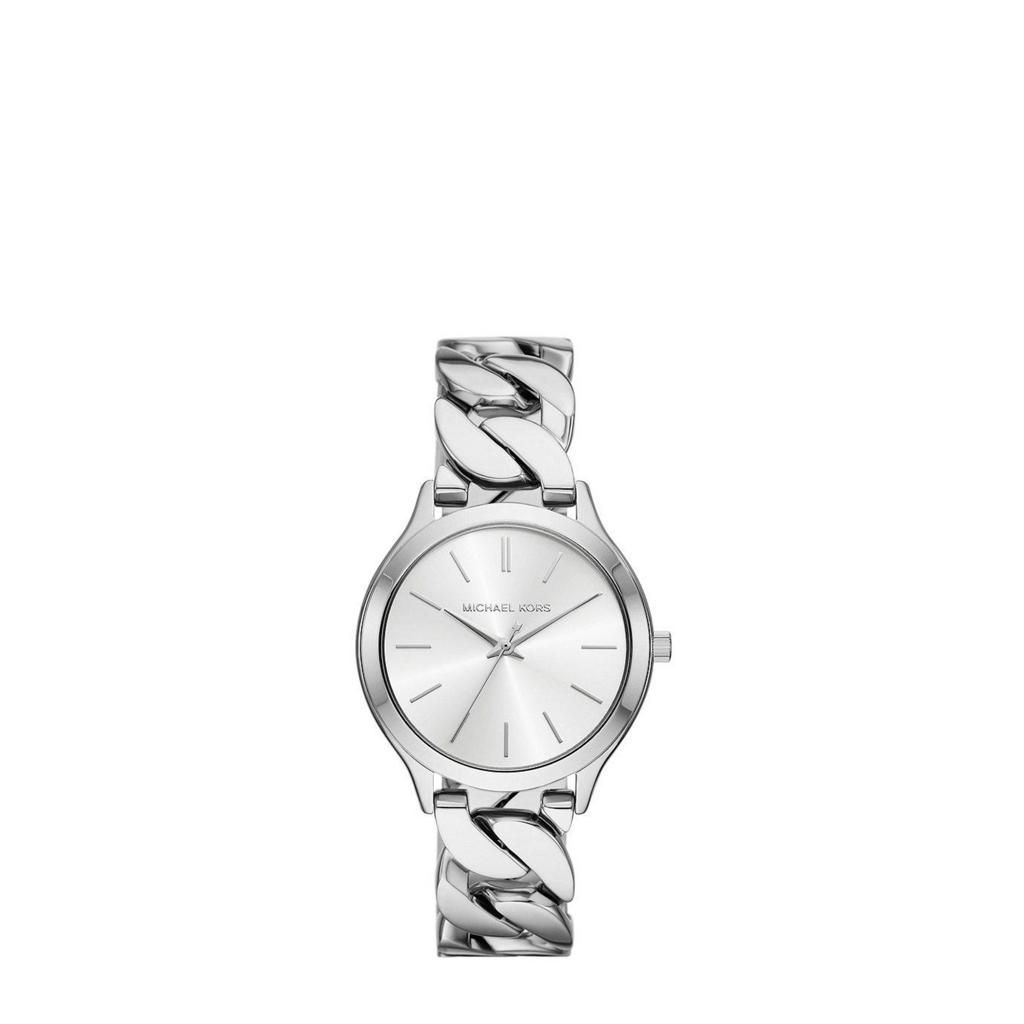 Michael Kors horloge MK7474 Runway zilverkleurig