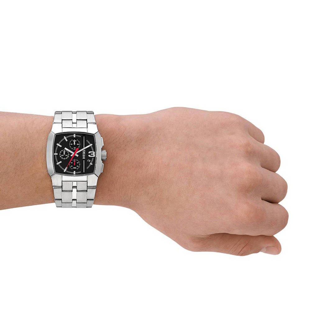 Diesel horloge DZ4661 Cliffhanger zilverkleurig wehkamp