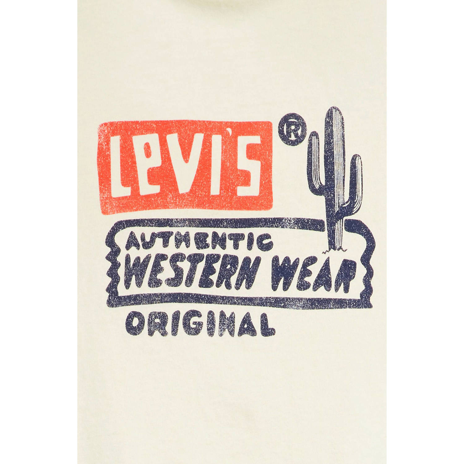 Levi's T-shirt met printopdruk ecru