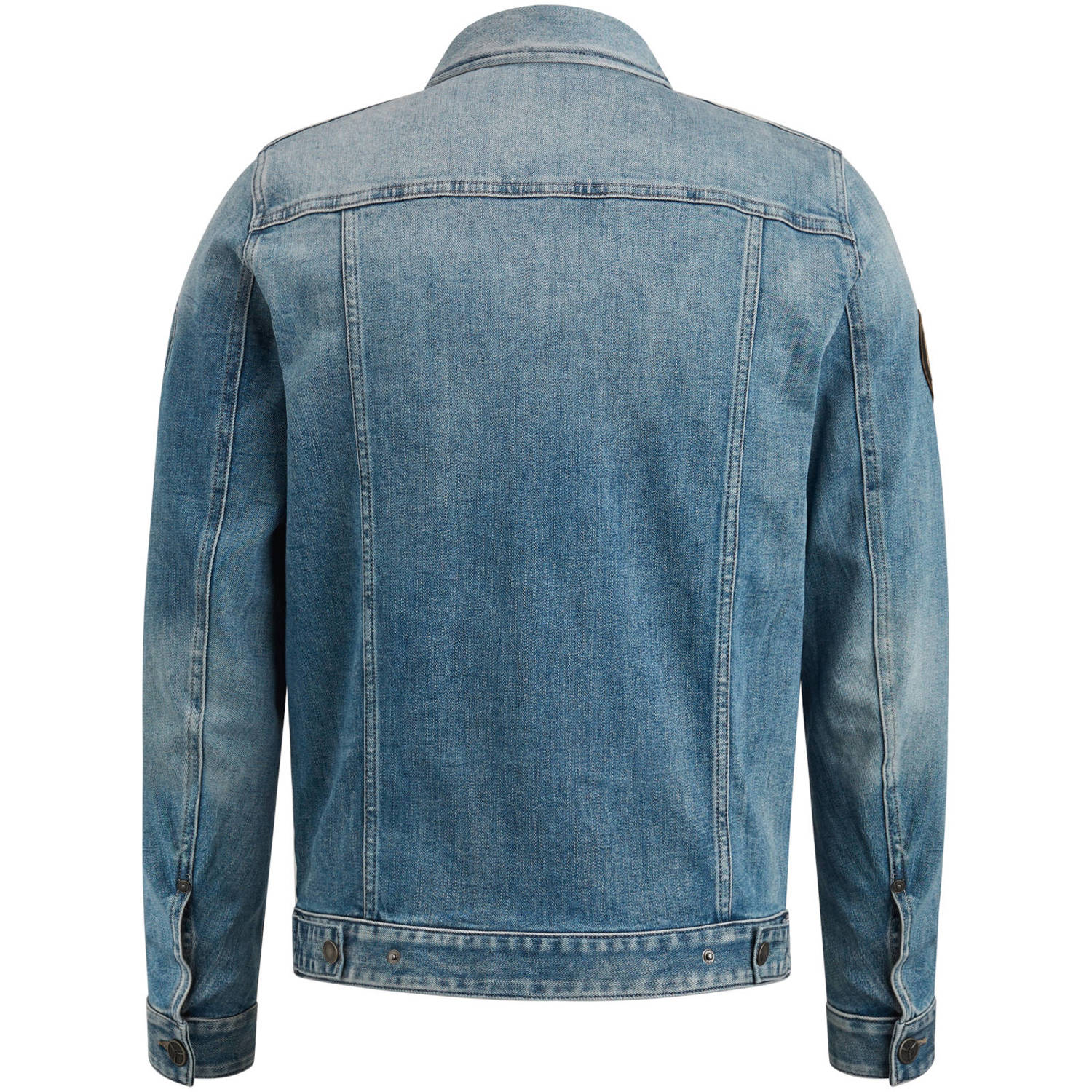 PME Legend spijkerjas met logo summer blue denim