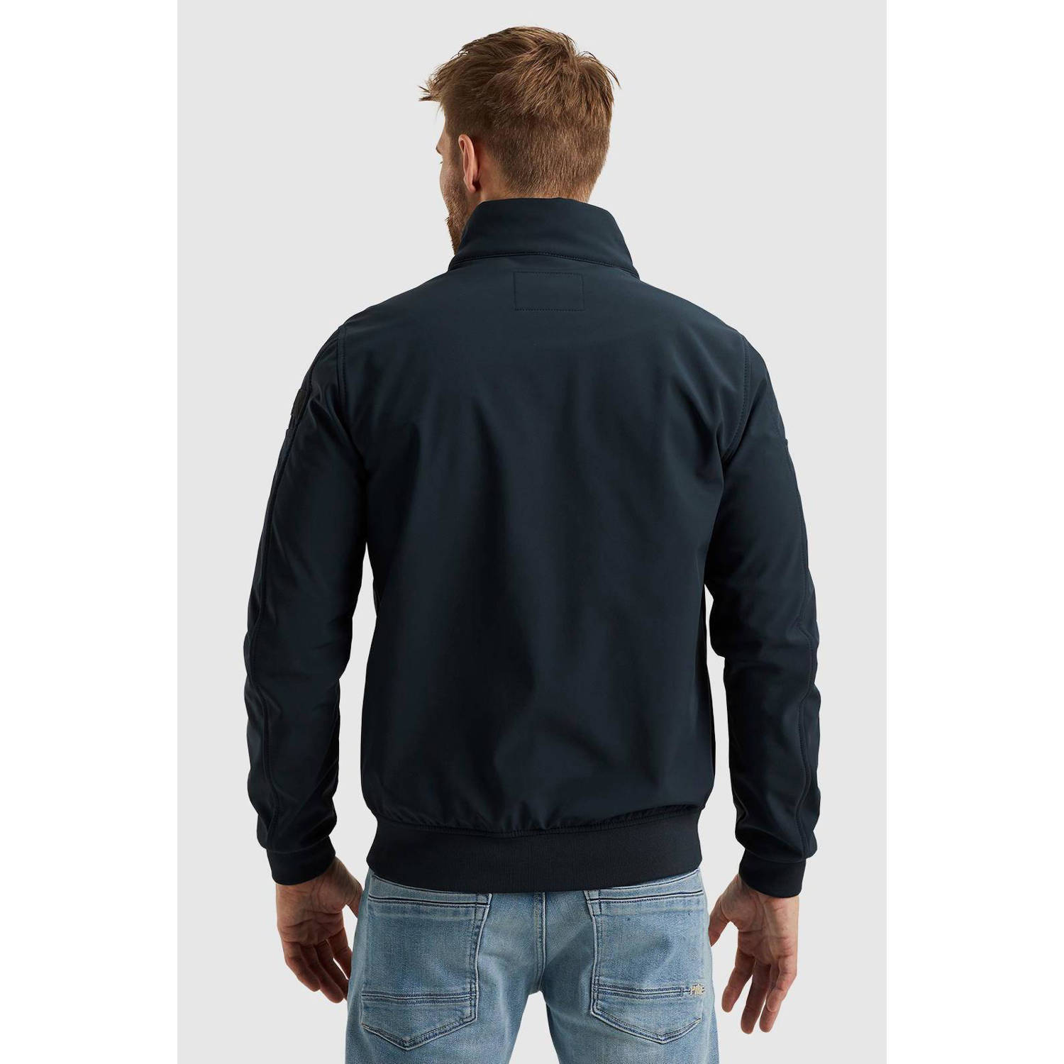 PME Legend softshell jas SKYGLIDER met logo donkerblauw