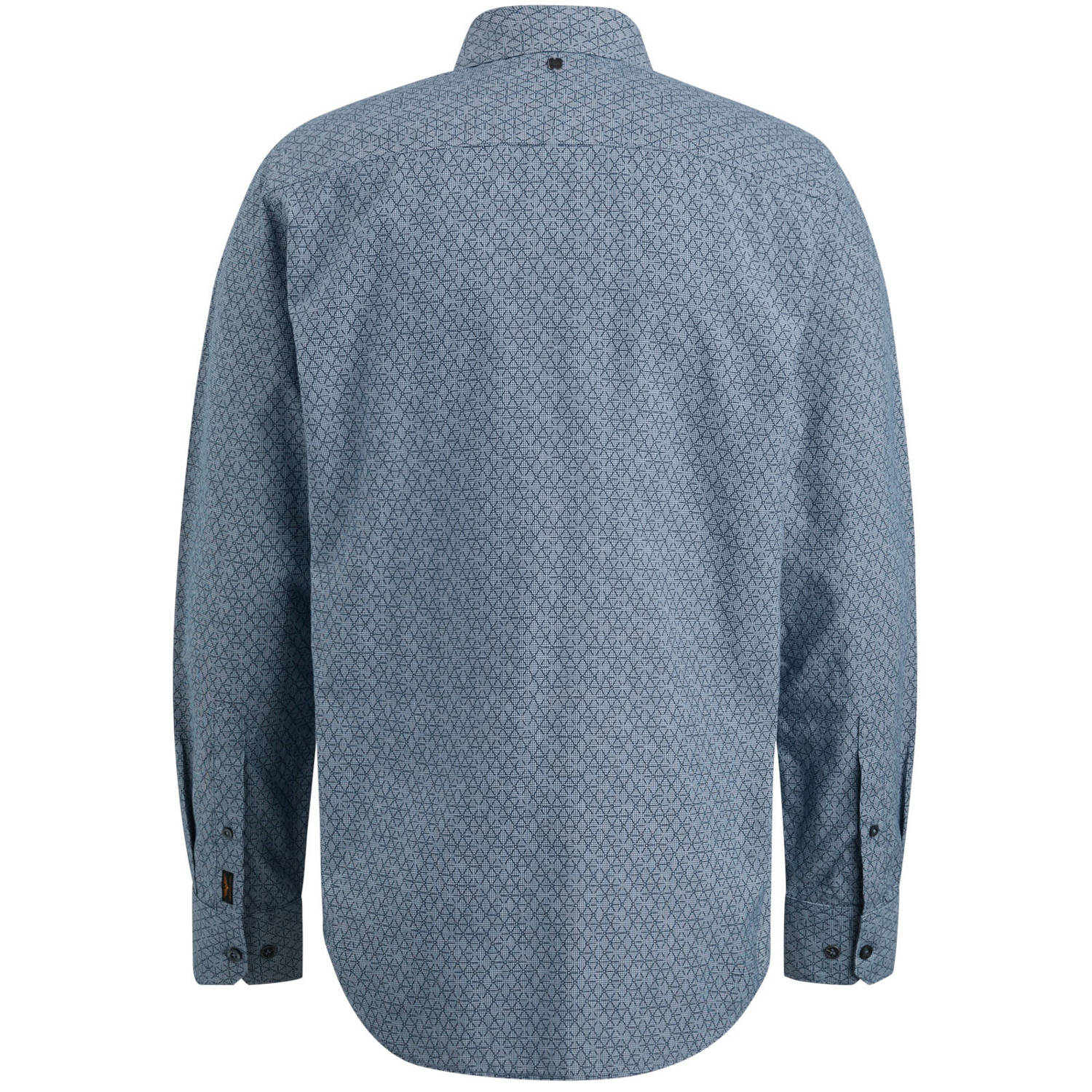 PME Legend slim fit overhemd met all over print blauw