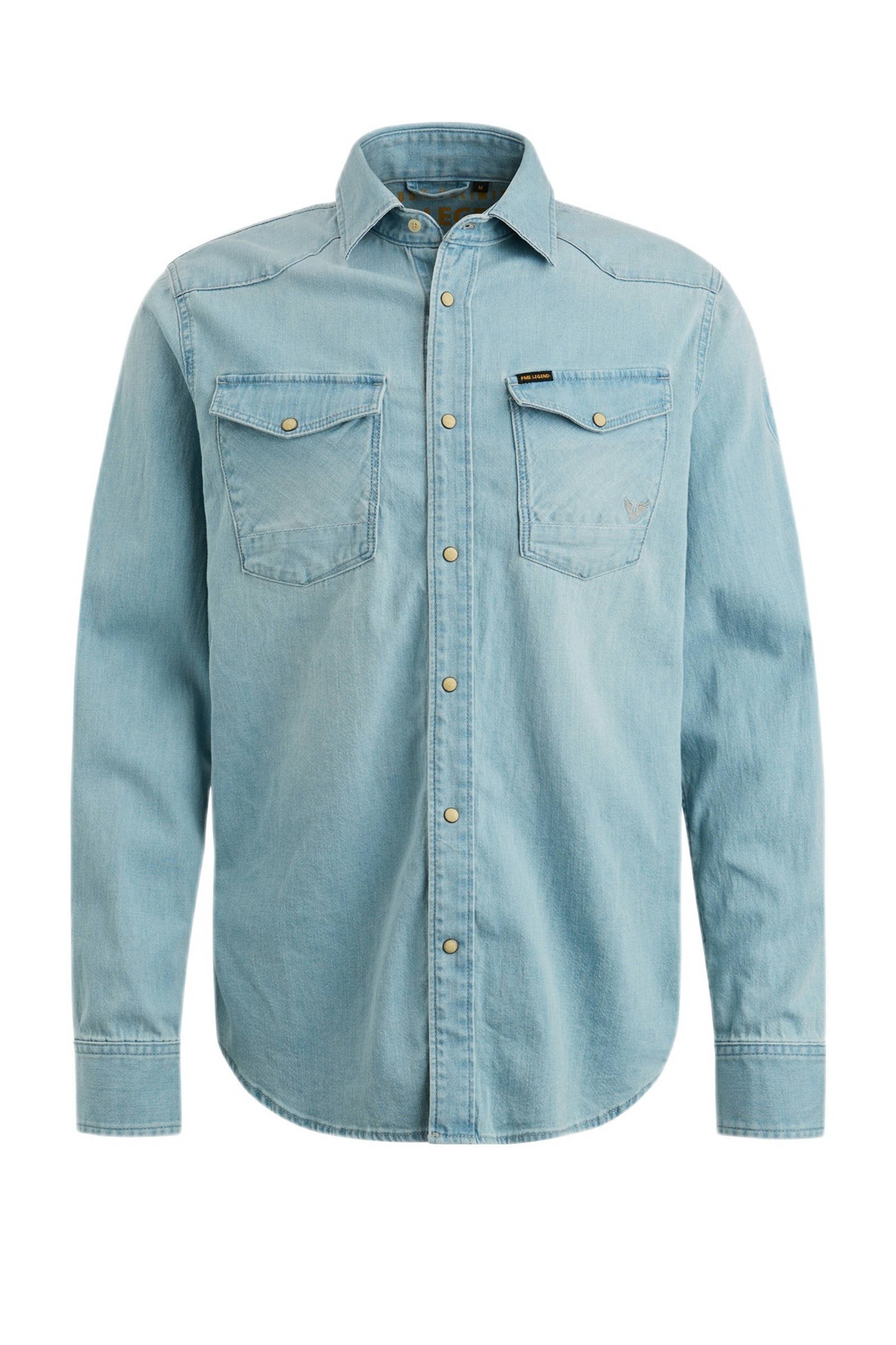 Denim overhemd best sale heren slim fit