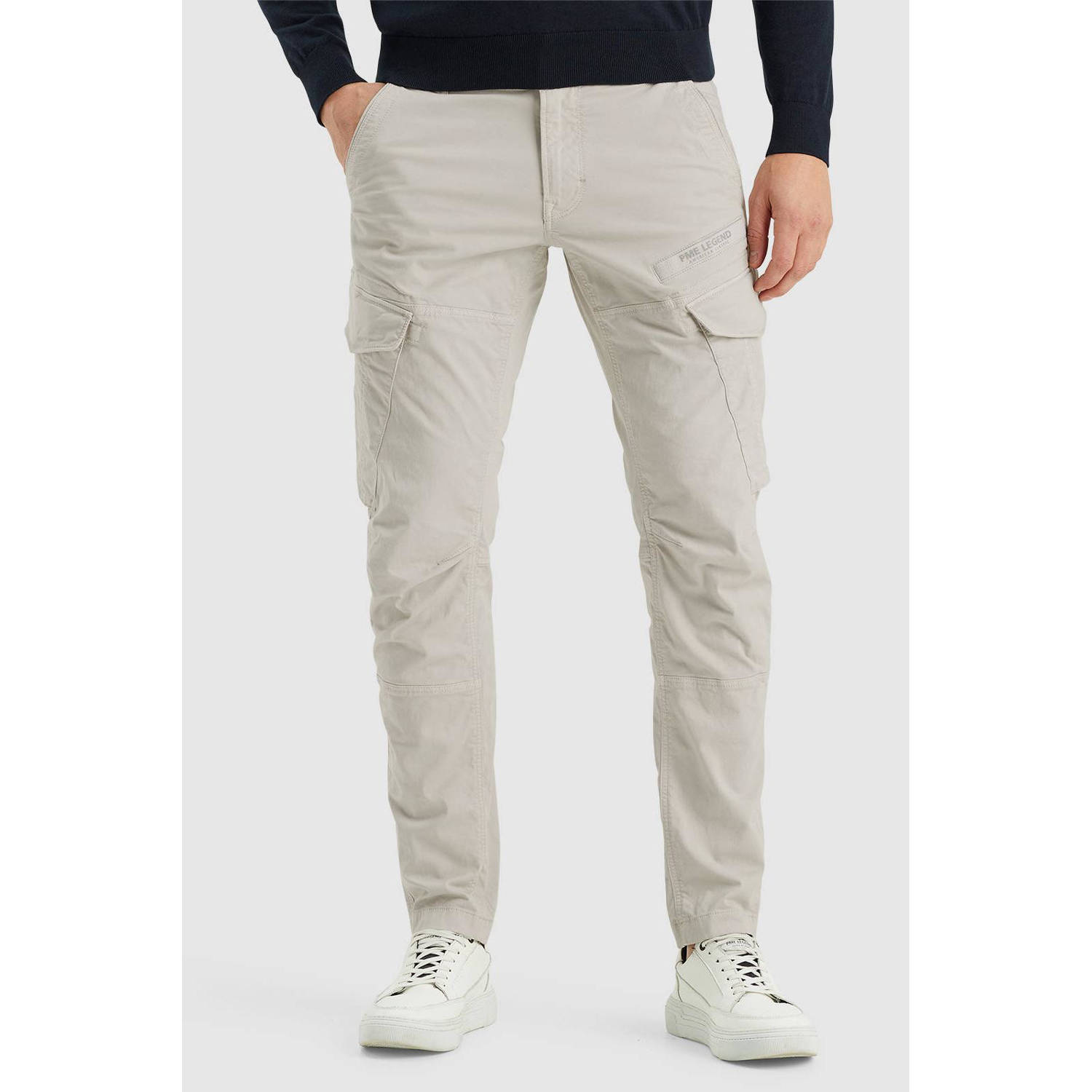 PME Legend tapered fit cargo broek NORDROP grijs