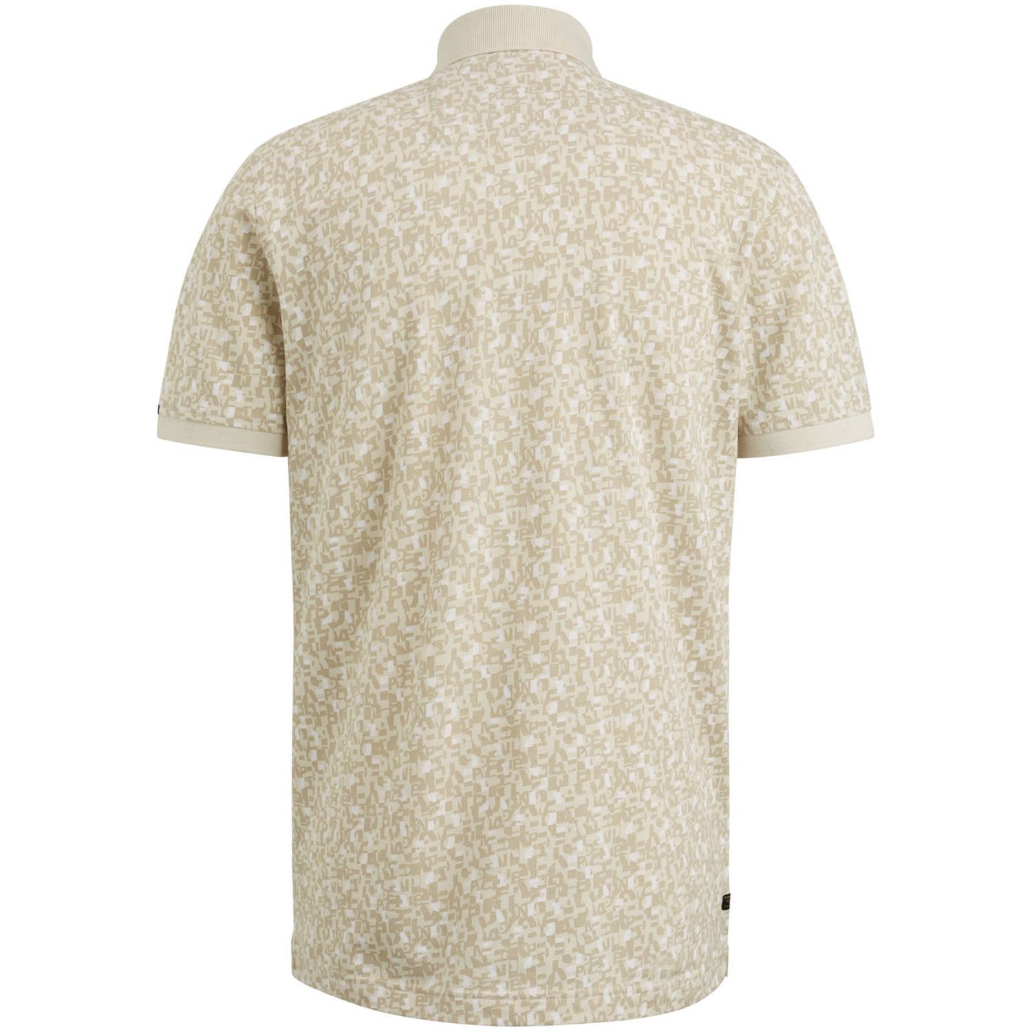 PME Legend polo met all over print beige