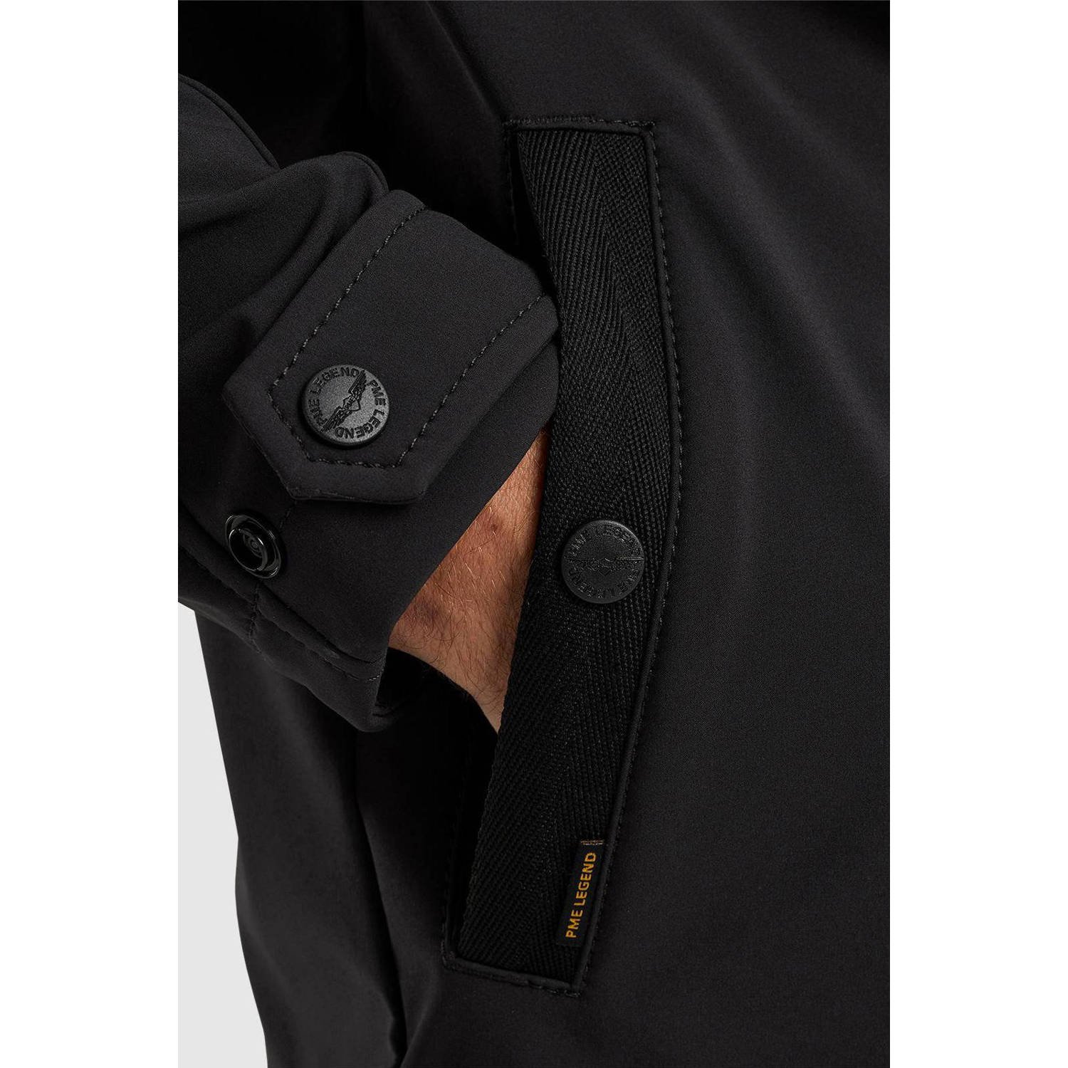 PME Legend softshell jas SUCCESSOR met logo zwart