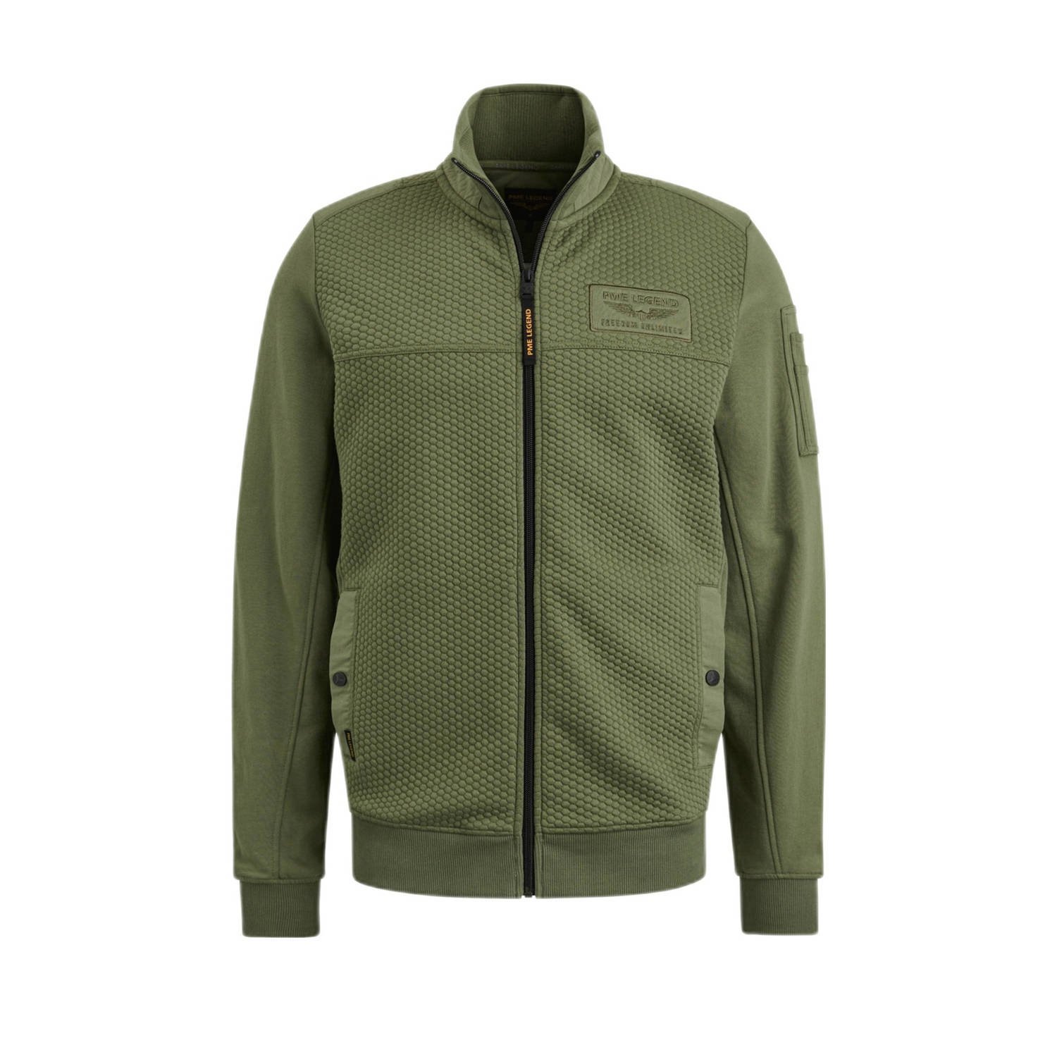 PME Legend Jacquard Interlock Sweater Green Heren