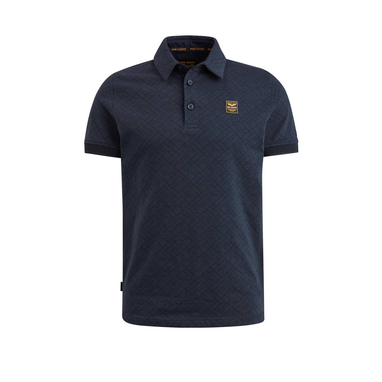 PME Legend polo met all over print navy