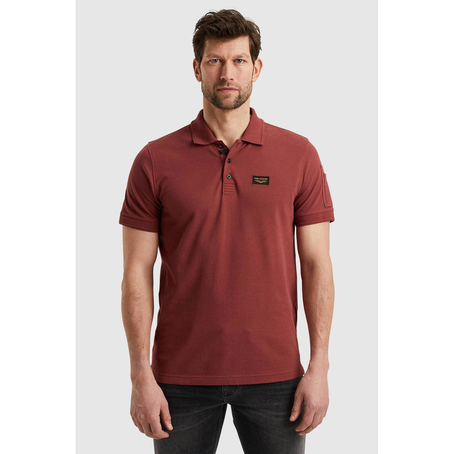 PME LEGEND Heren Polo's & T-shirts Short Sleeve Polo Trackway Rood