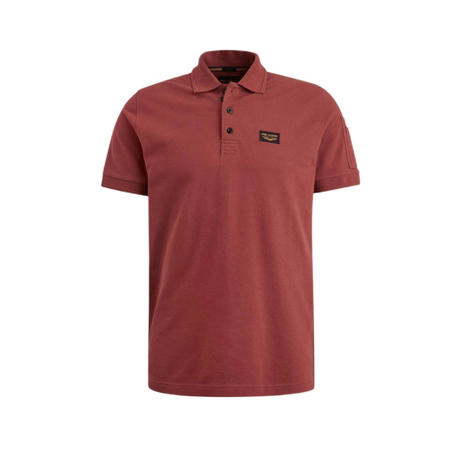 PME Legend polo Trackway met logo brique