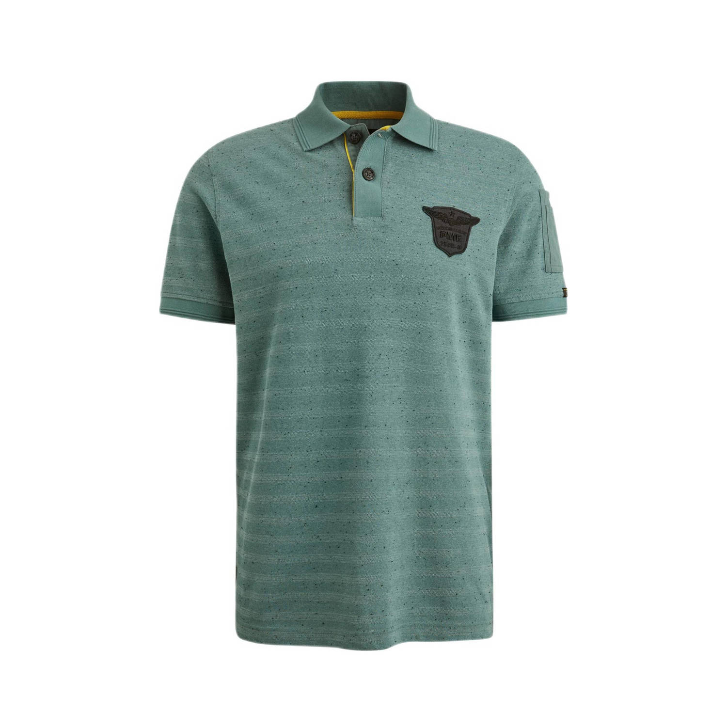 PME Legend gestreepte regular fit polo groen