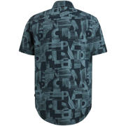 thumbnail: PME Legend regular fit overhemd met all over print donkerblauw
