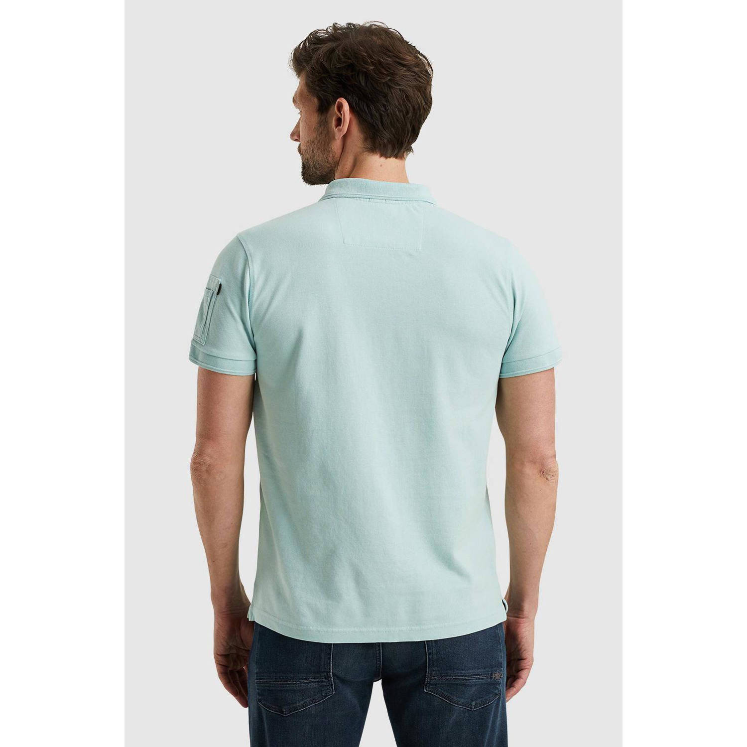 PME Legend polo Trackway met logo turquoise