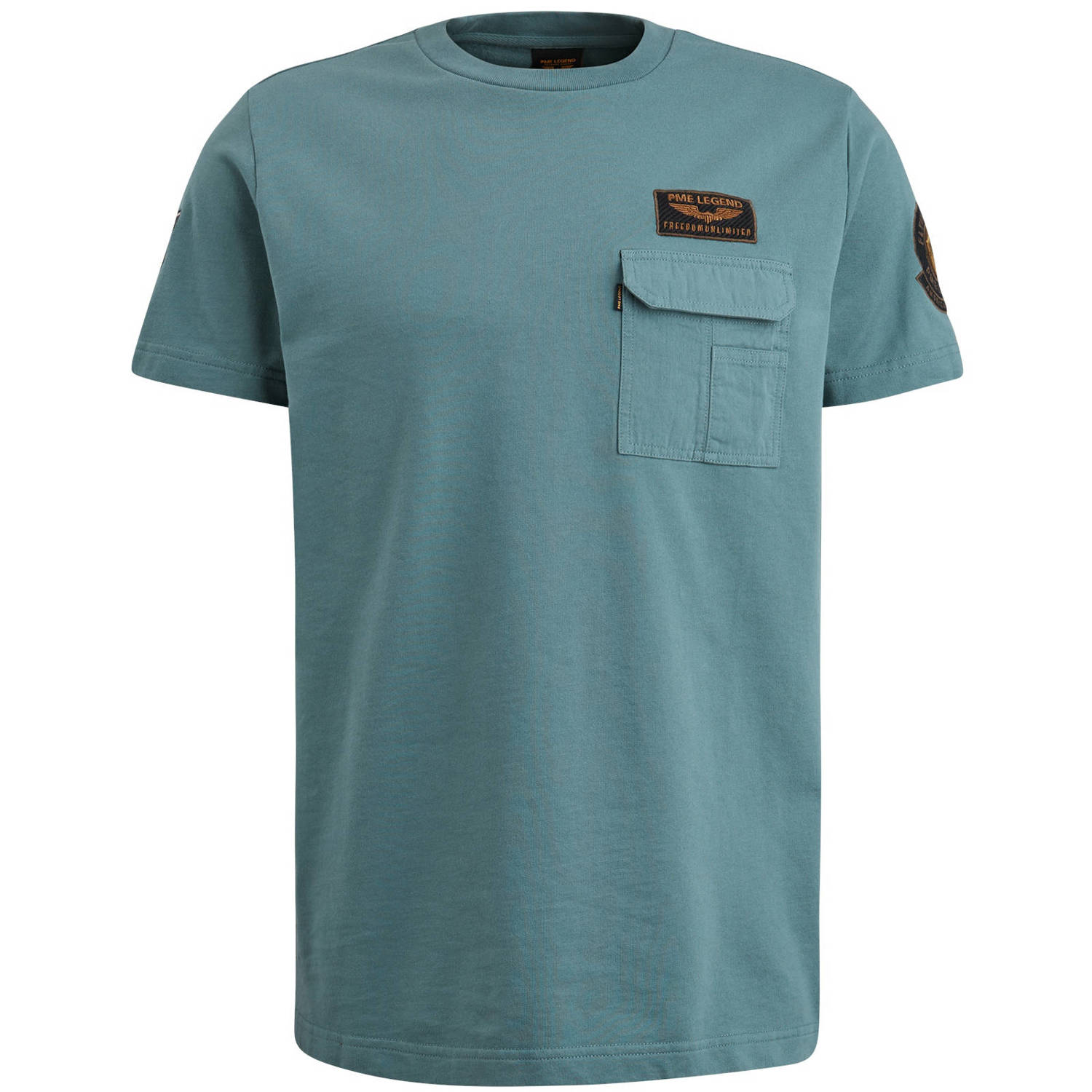 PME Legend T-shirt korte mouw Ptss2403595 Blue Heren