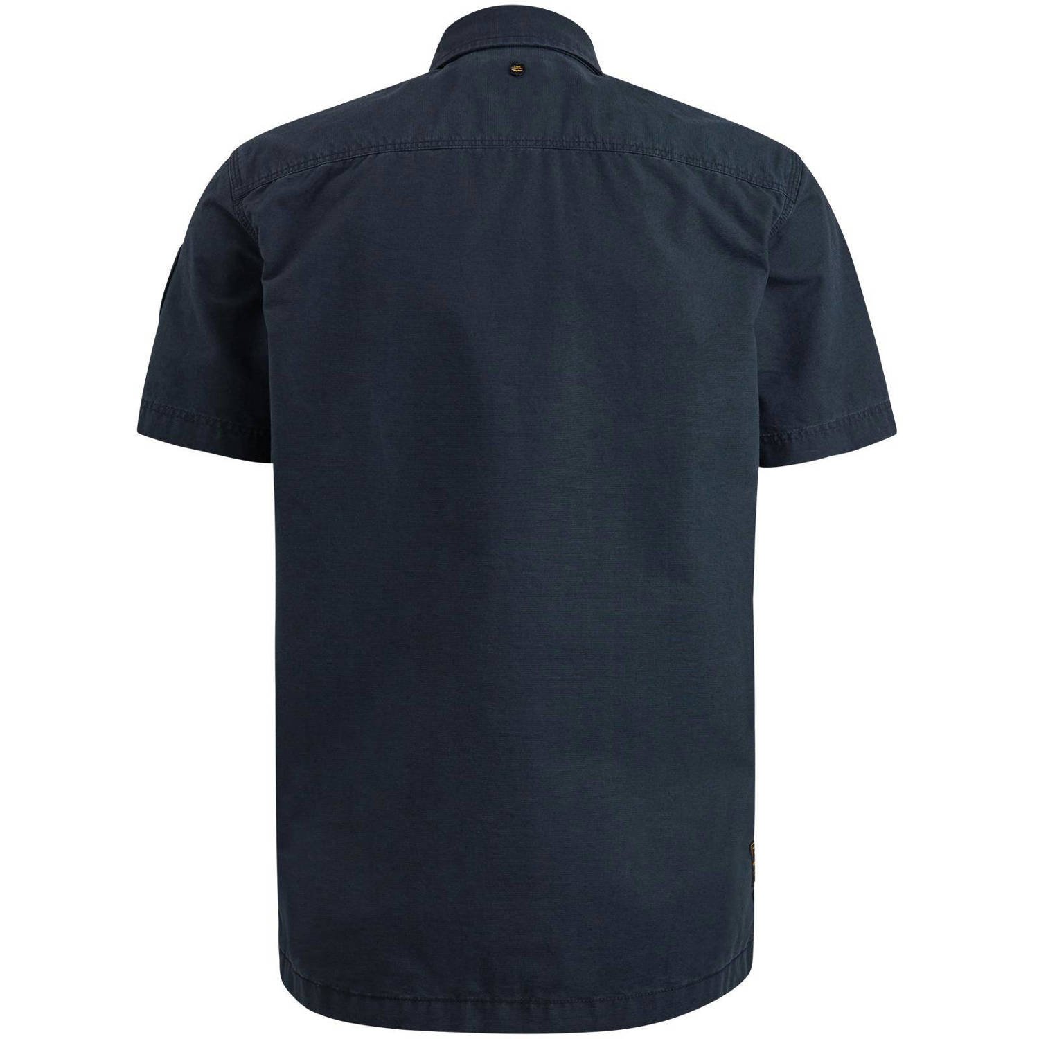 PME Legend regular fit overhemd met logo donkerblauw