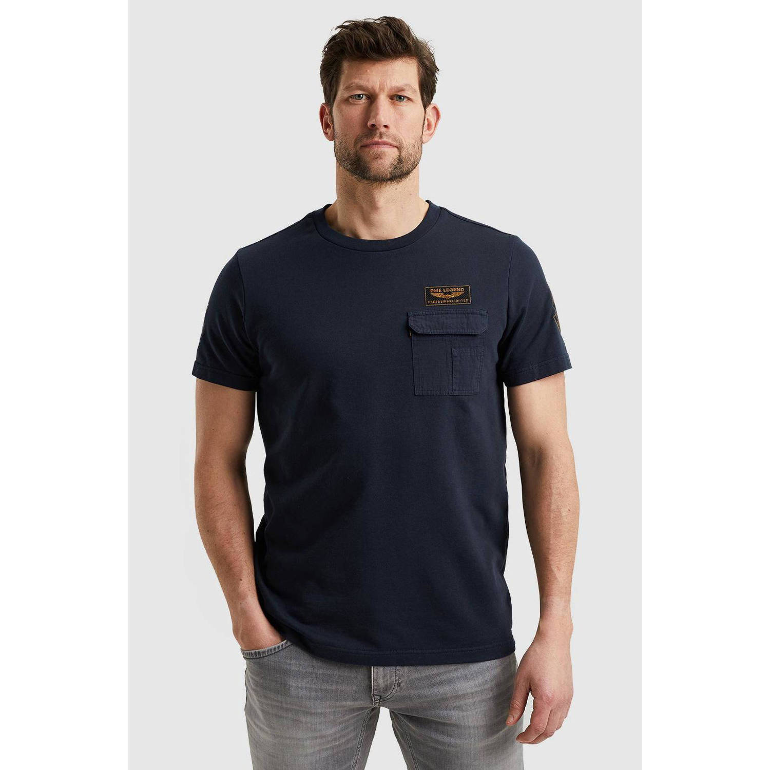 PME Legend T-shirt met logo navy