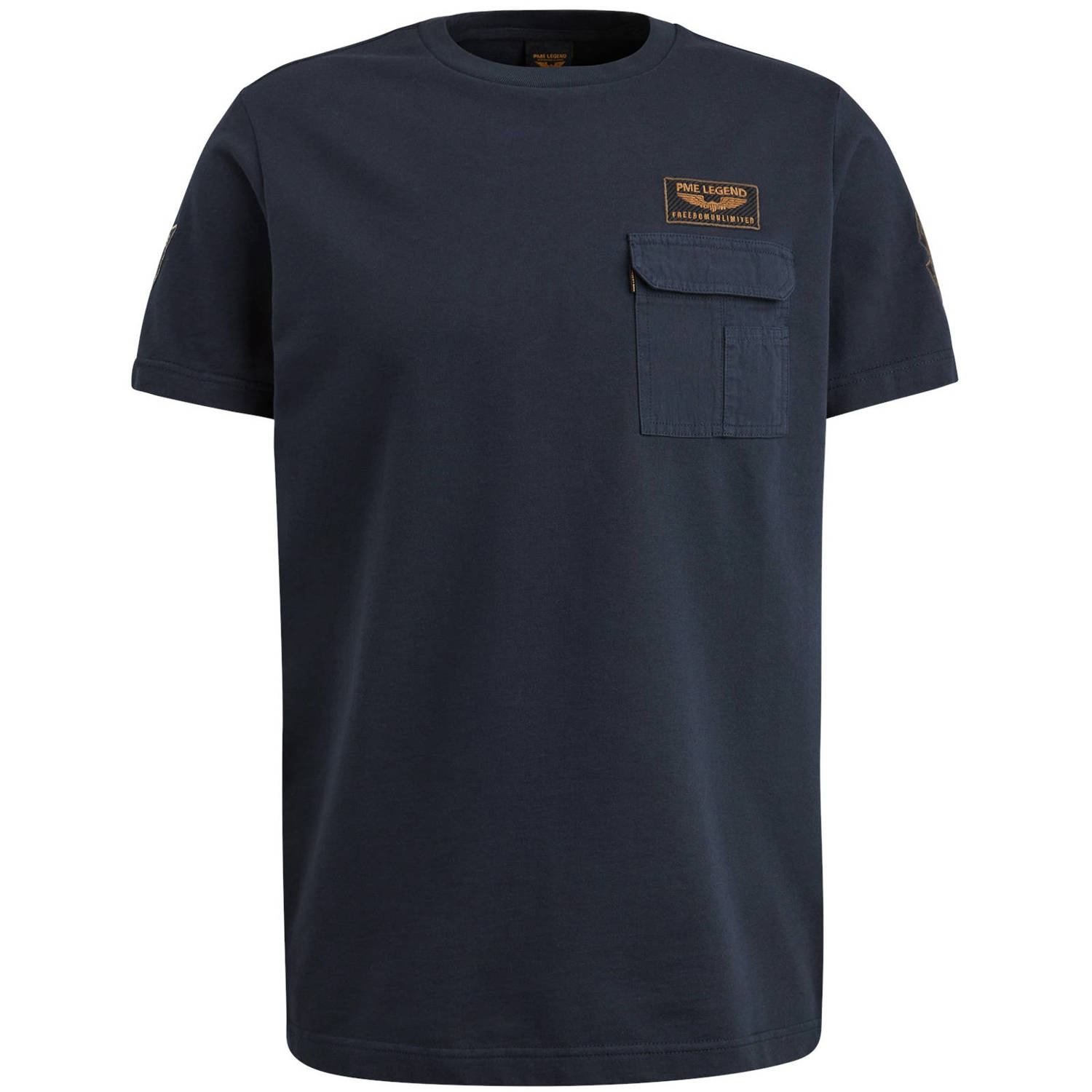 PME Legend T-shirt korte mouw Ptss2403595 Blue Heren