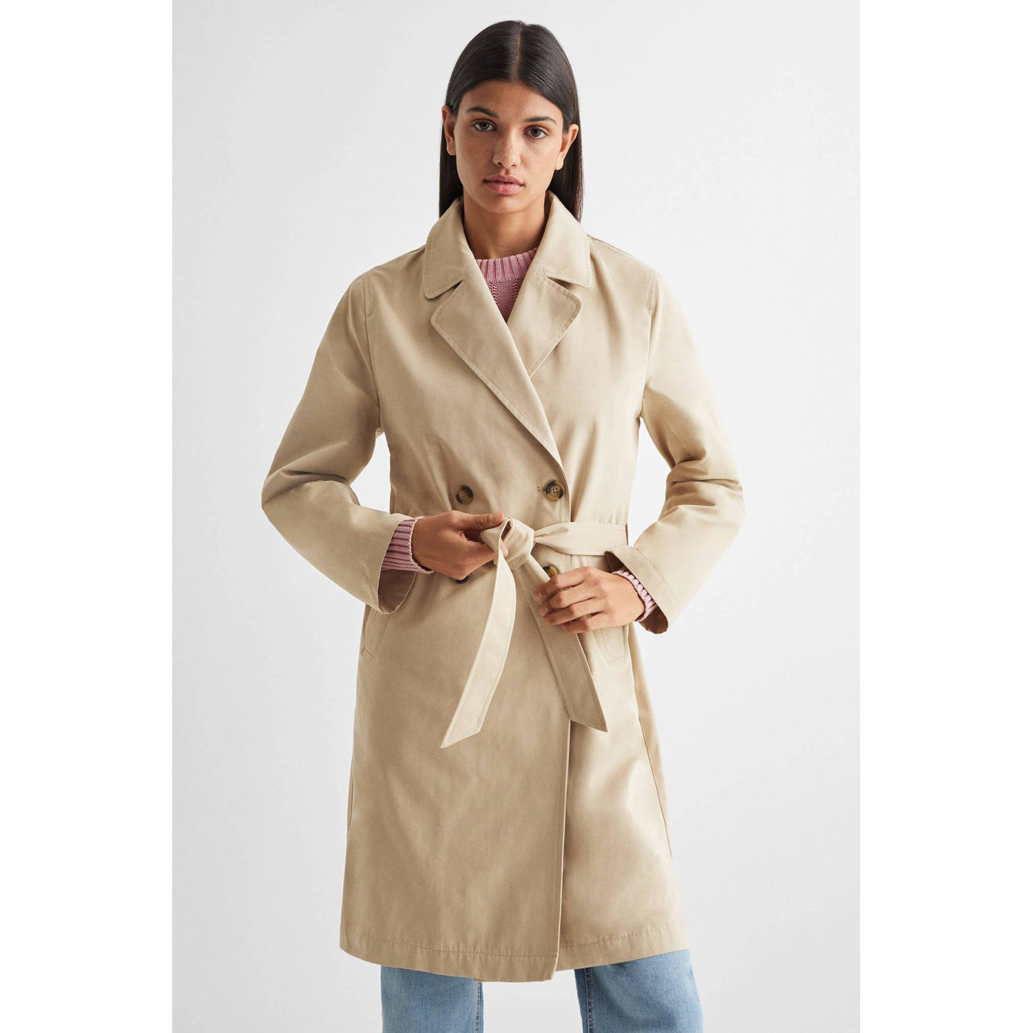 Mango Kids trenchcoat zomer beige