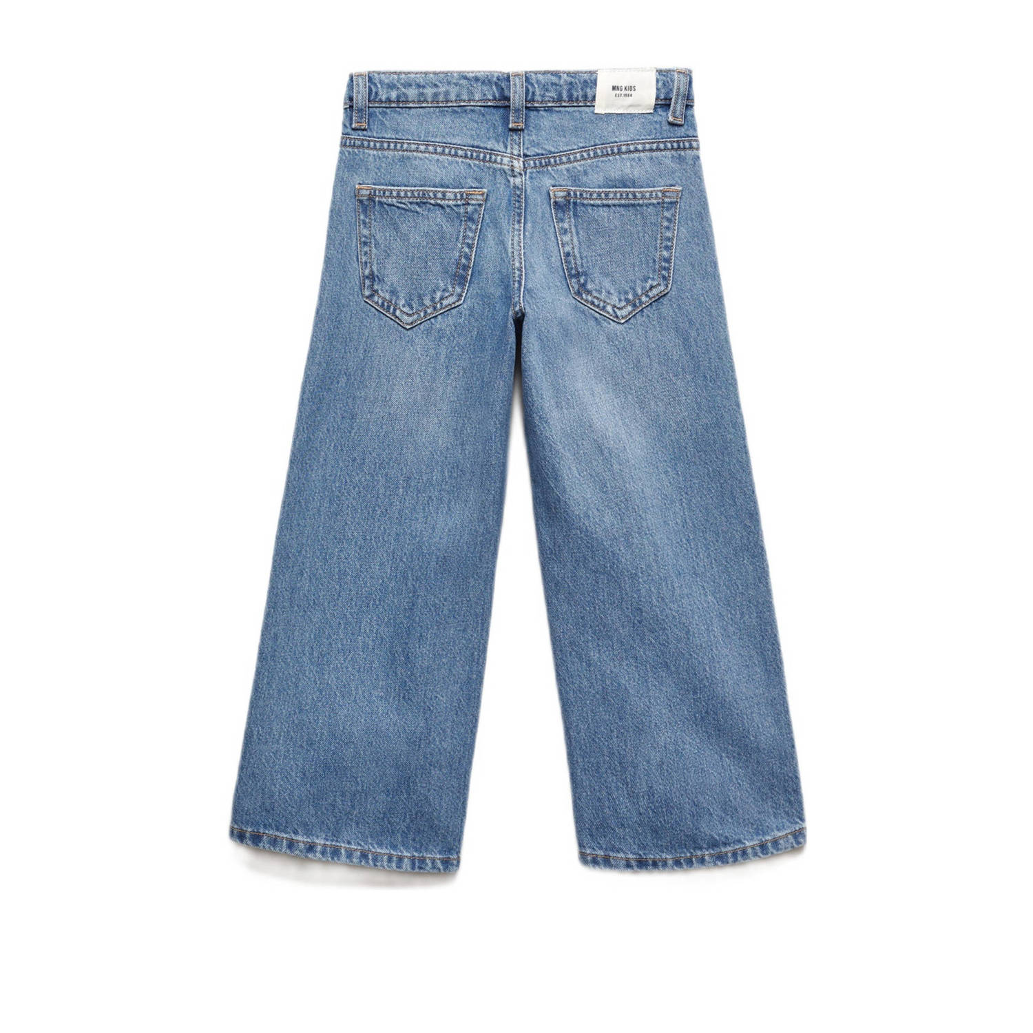 Mango Kids wide leg jeans changeant blauw