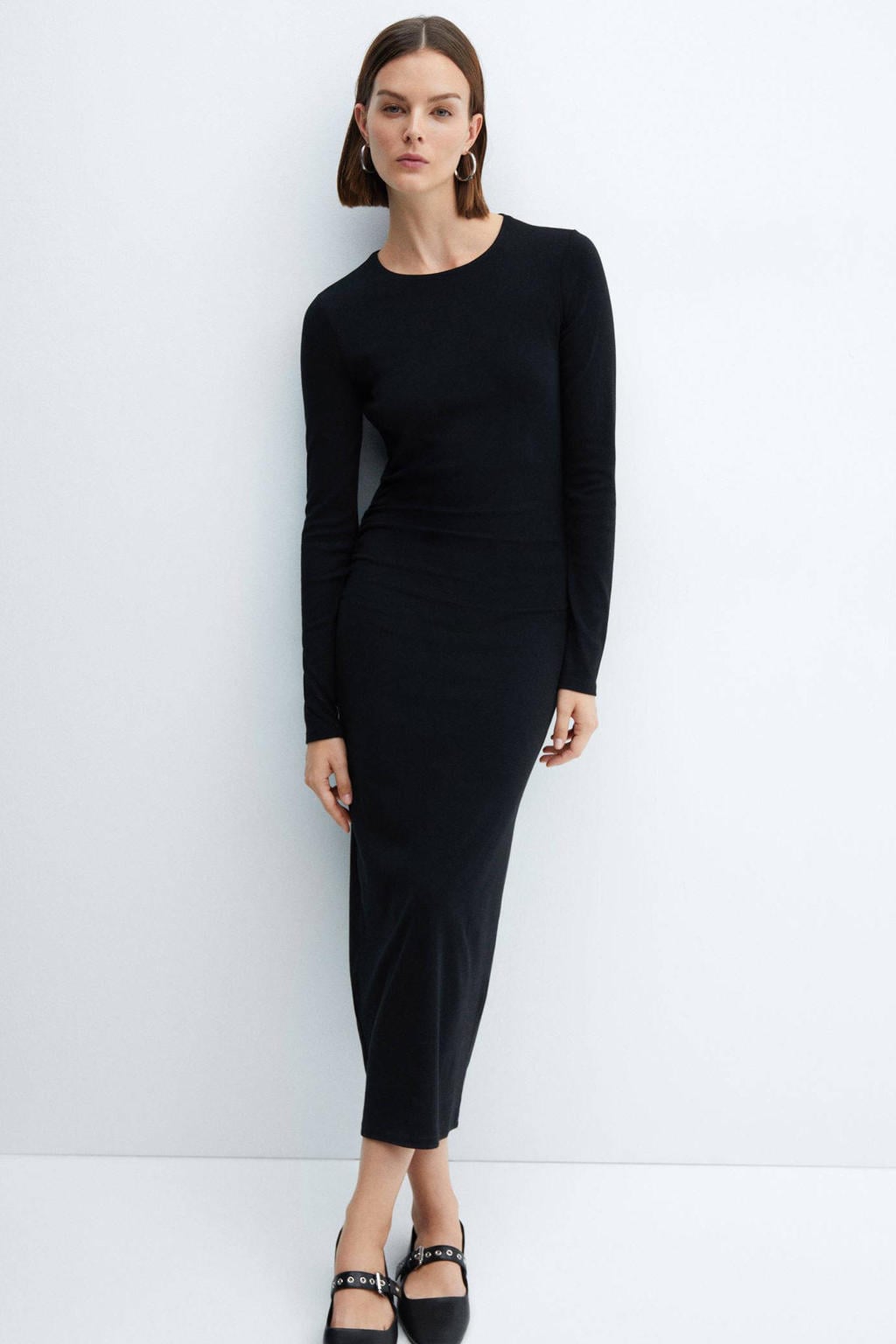 Dames Basic Bodycon Rolkraag Mini Jurk Lange Mouwen Strakke Jurk (S, Zwart Dames Basic Bodycon Rolkraag Mini Jurk Lange Mouwen Strakke Jurk (S, Zwart