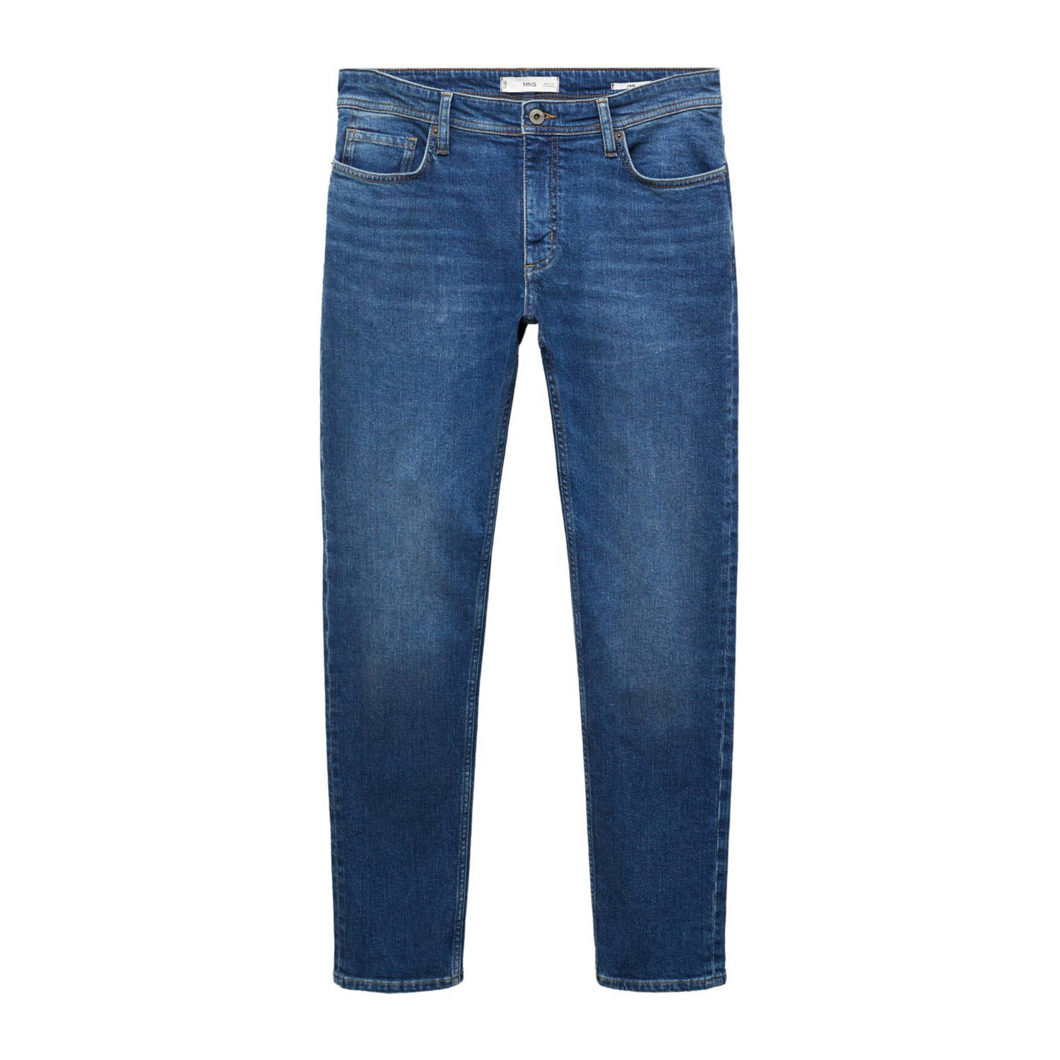 Mango Man slim fit jeans changeant blauw