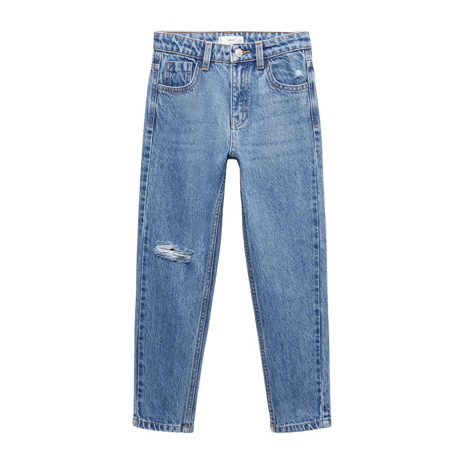 Mango Kids regular fit jeans changeant blauw