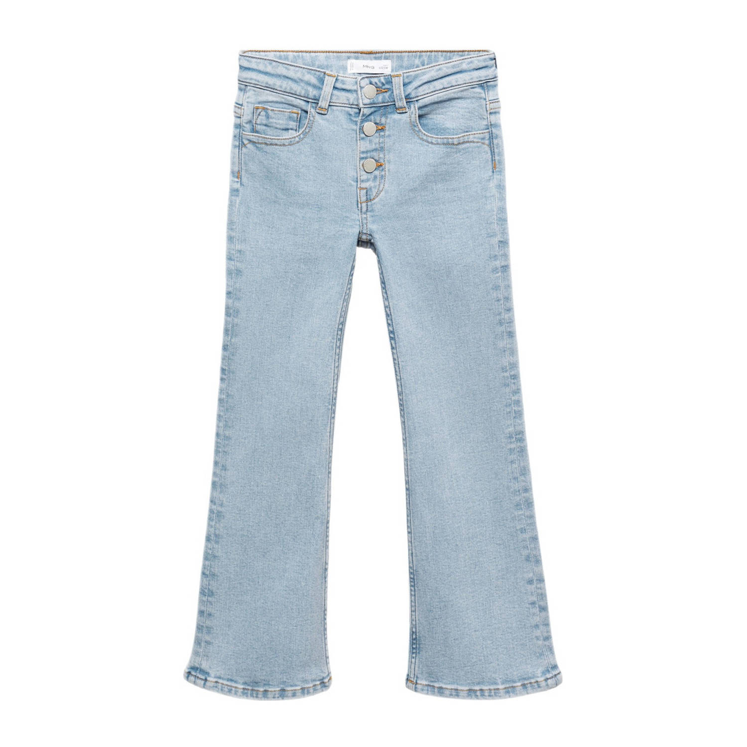 Mango Kids flared jeans light blue denim